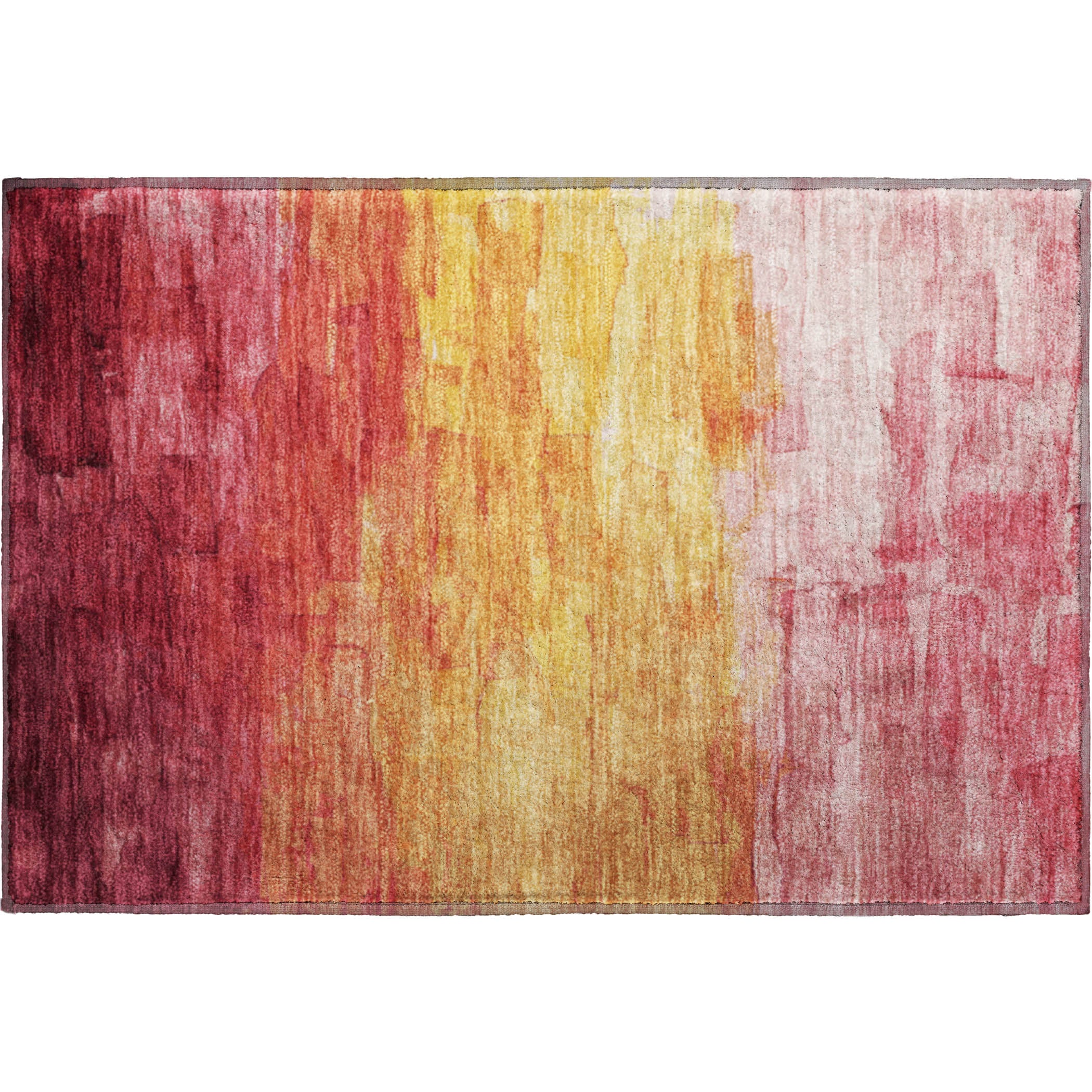 Budapest Machine Washable Transitional Blush Pink Rug 1'8" x 2'6" #shape_Rectangle