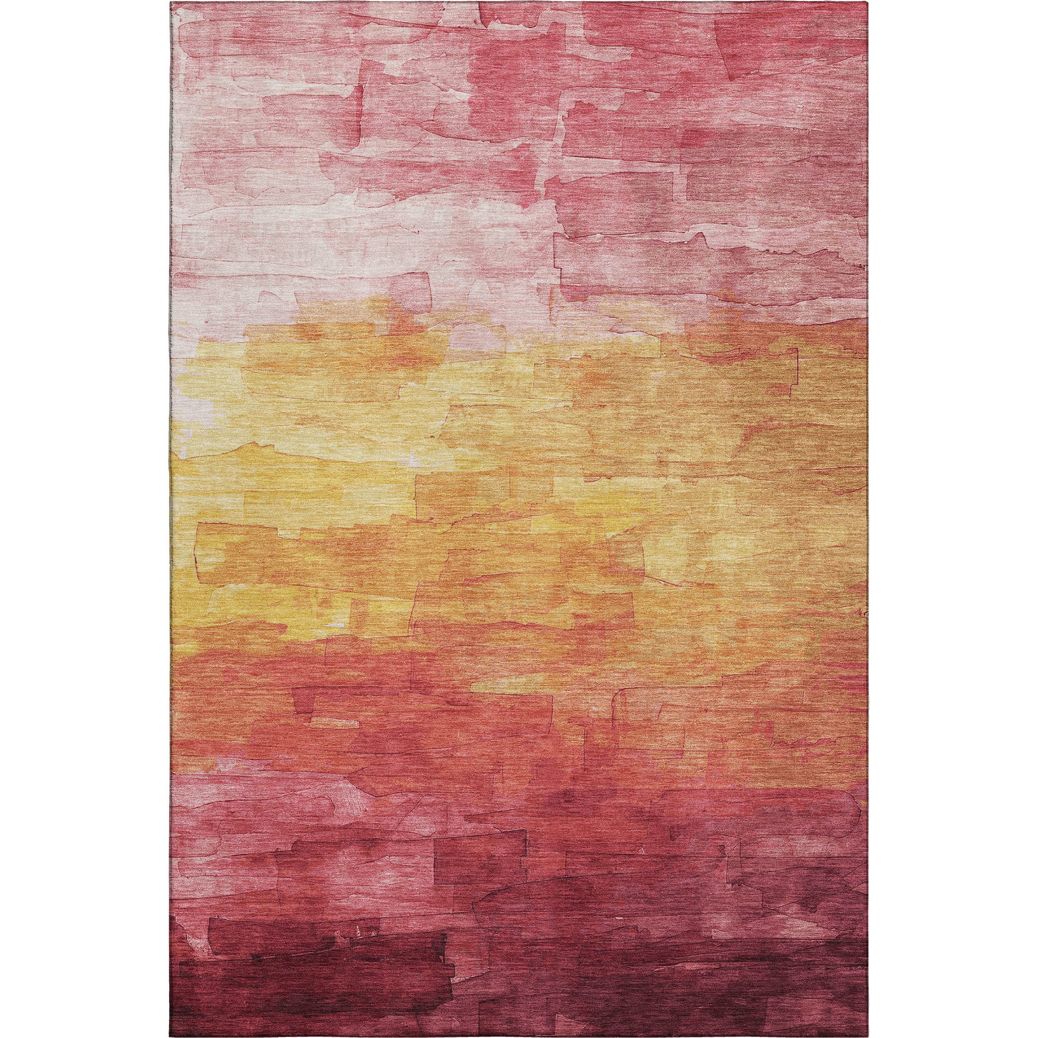 Budapest Machine Washable Transitional Blush Pink Rug 2'6" x 3'10" #shape_Rectangle