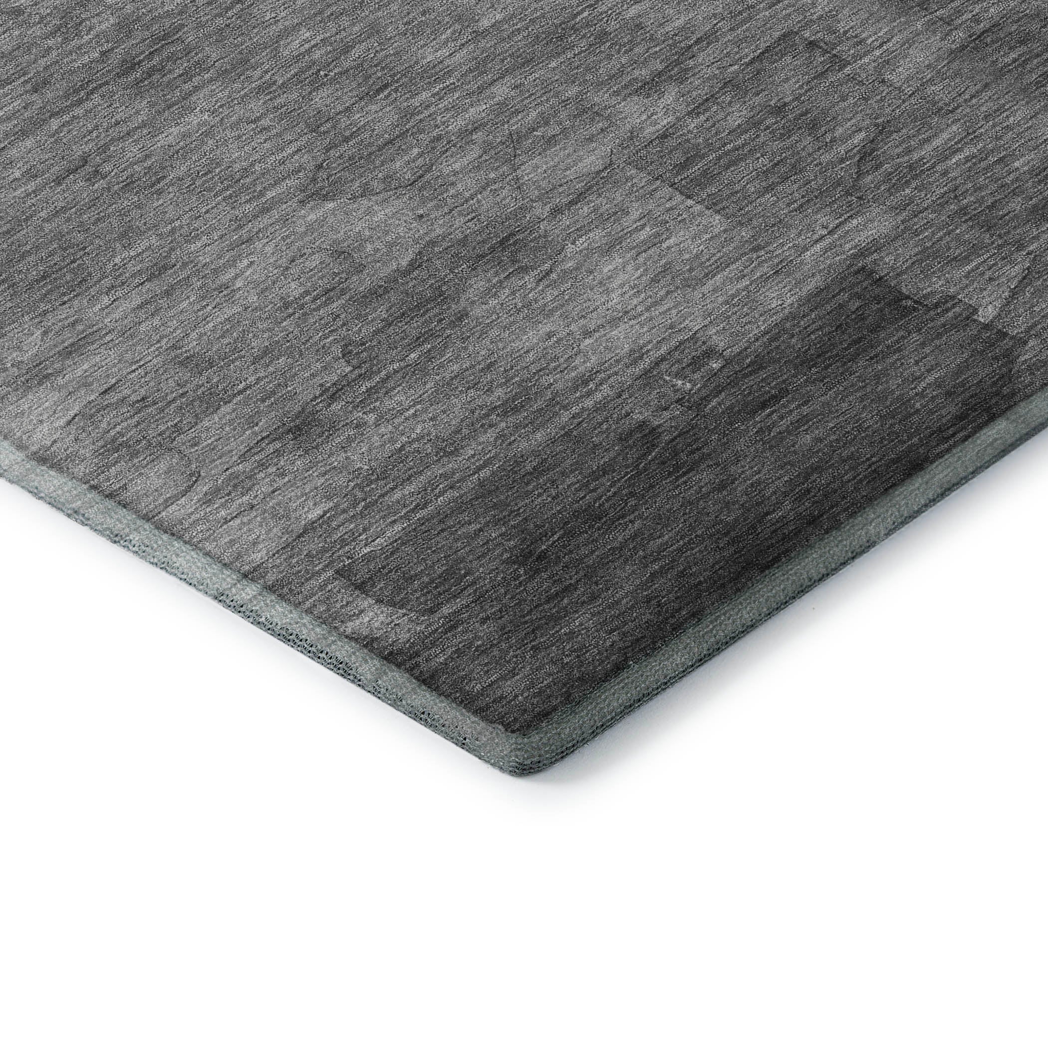 Budapest Machine Washable Transitional Gray Rug 1'8" x 2'6" #shape_Rectangle