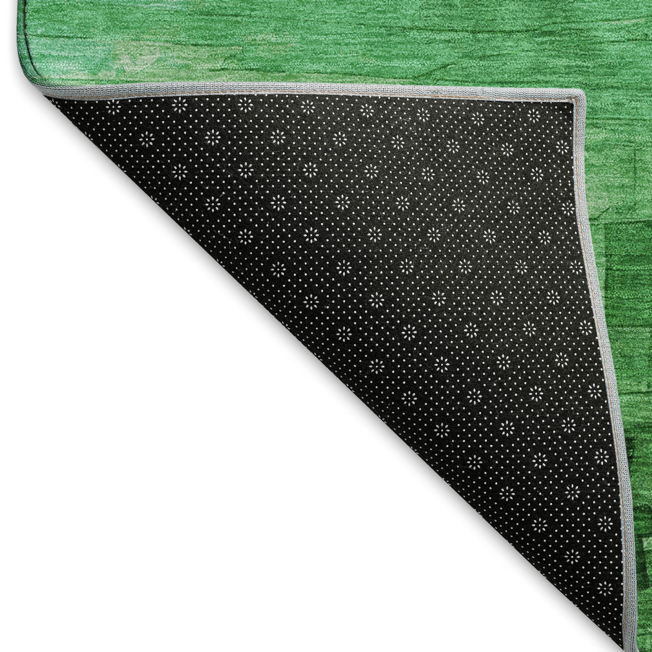 Budapest Machine Washable Transitional Green Rug 1'8" x 2'6" #shape_Rectangle