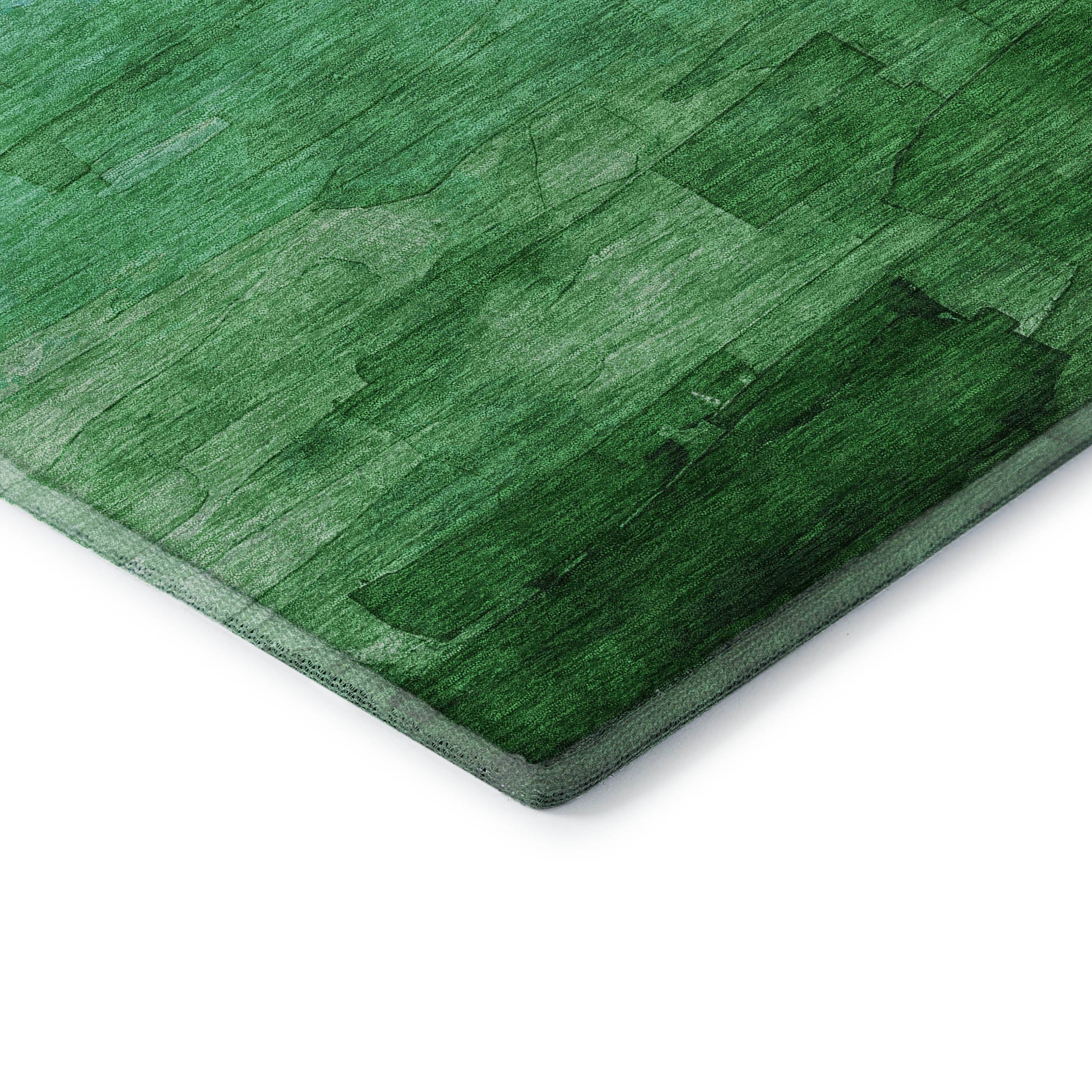 Budapest Machine Washable Transitional Green Rug 1'8" x 2'6" #shape_Rectangle