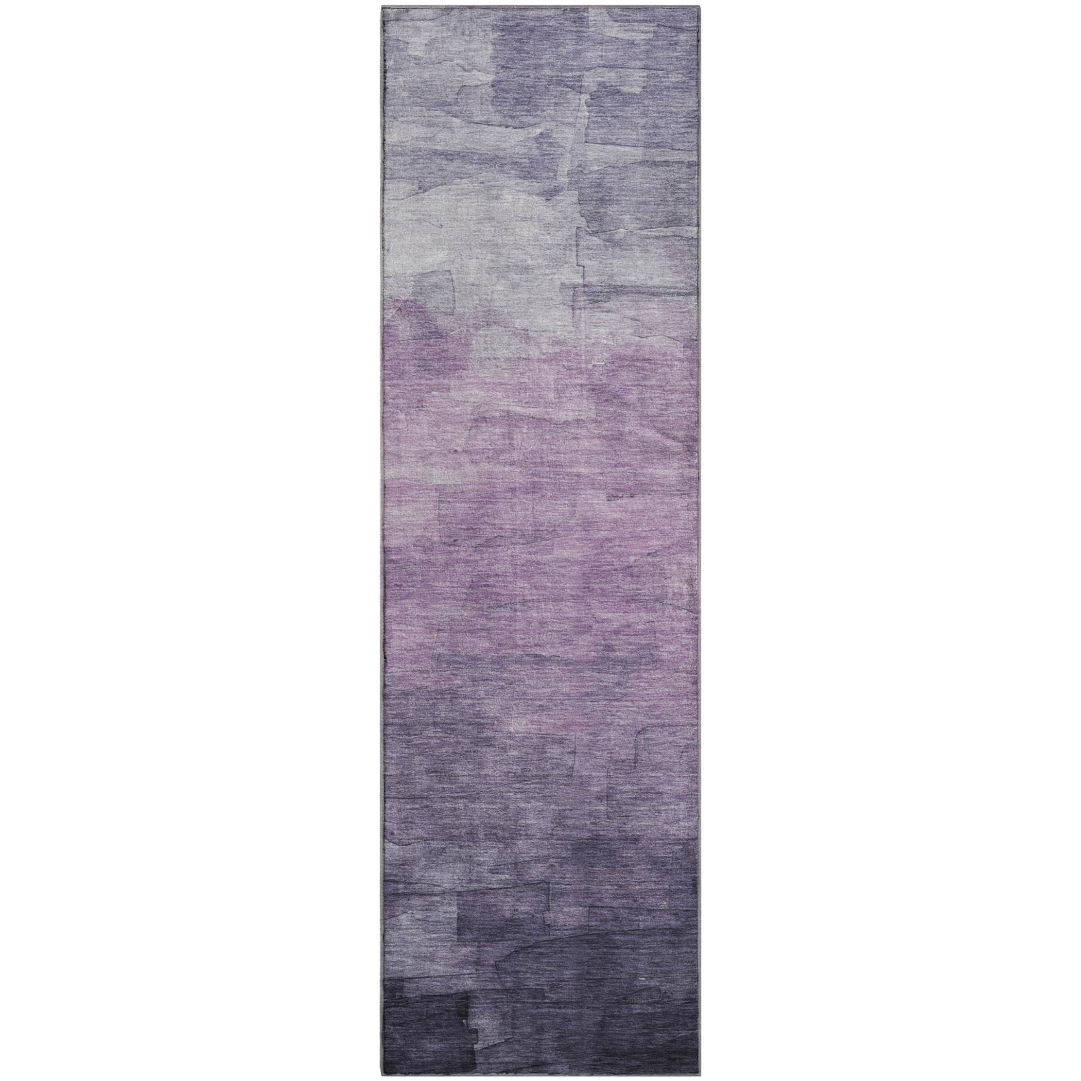 Budapest Machine Washable Transitional Lavender Purple Rug 2'3" x 7'6" #shape_Runner