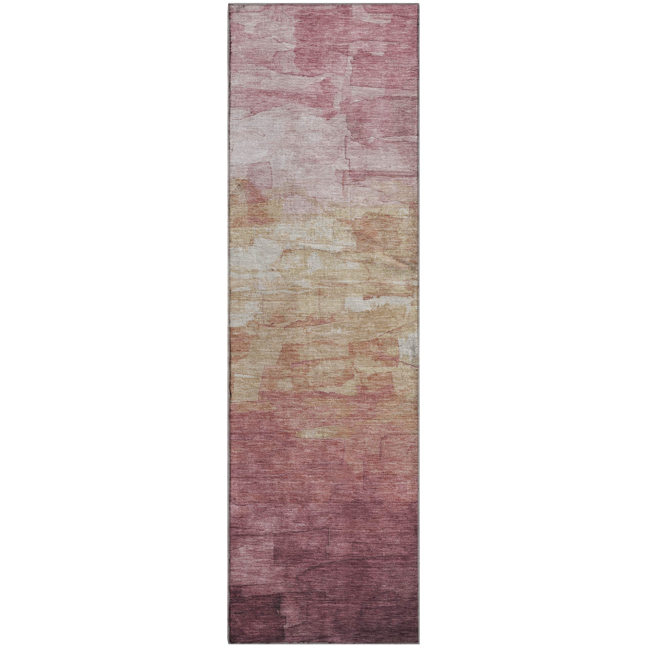 Budapest Machine Washable Transitional Mauve Pink Rug 2'3" x 7'6" #shape_Runner