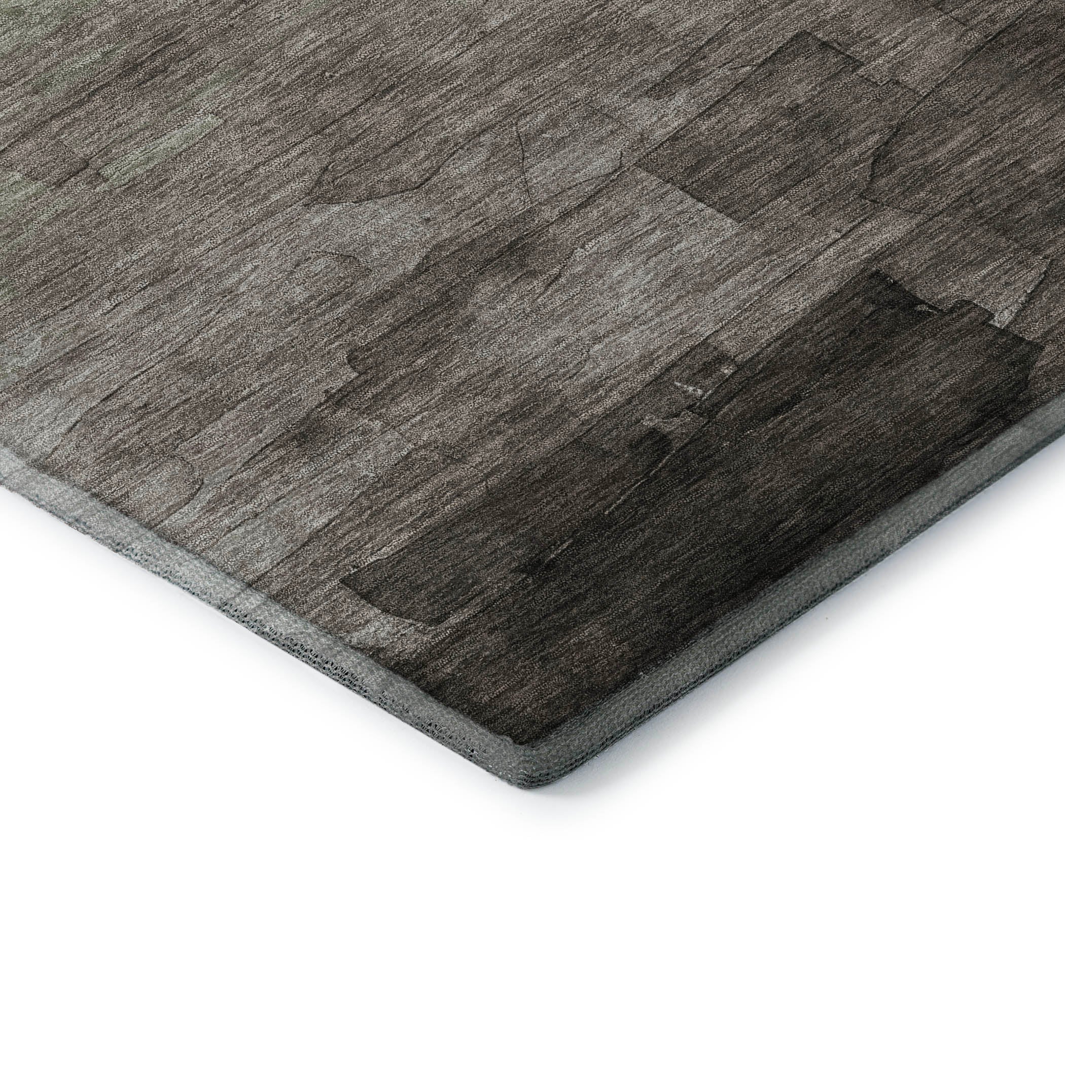 Budapest Machine Washable Transitional Taupe Brown Rug 1'8" x 2'6" #shape_Rectangle