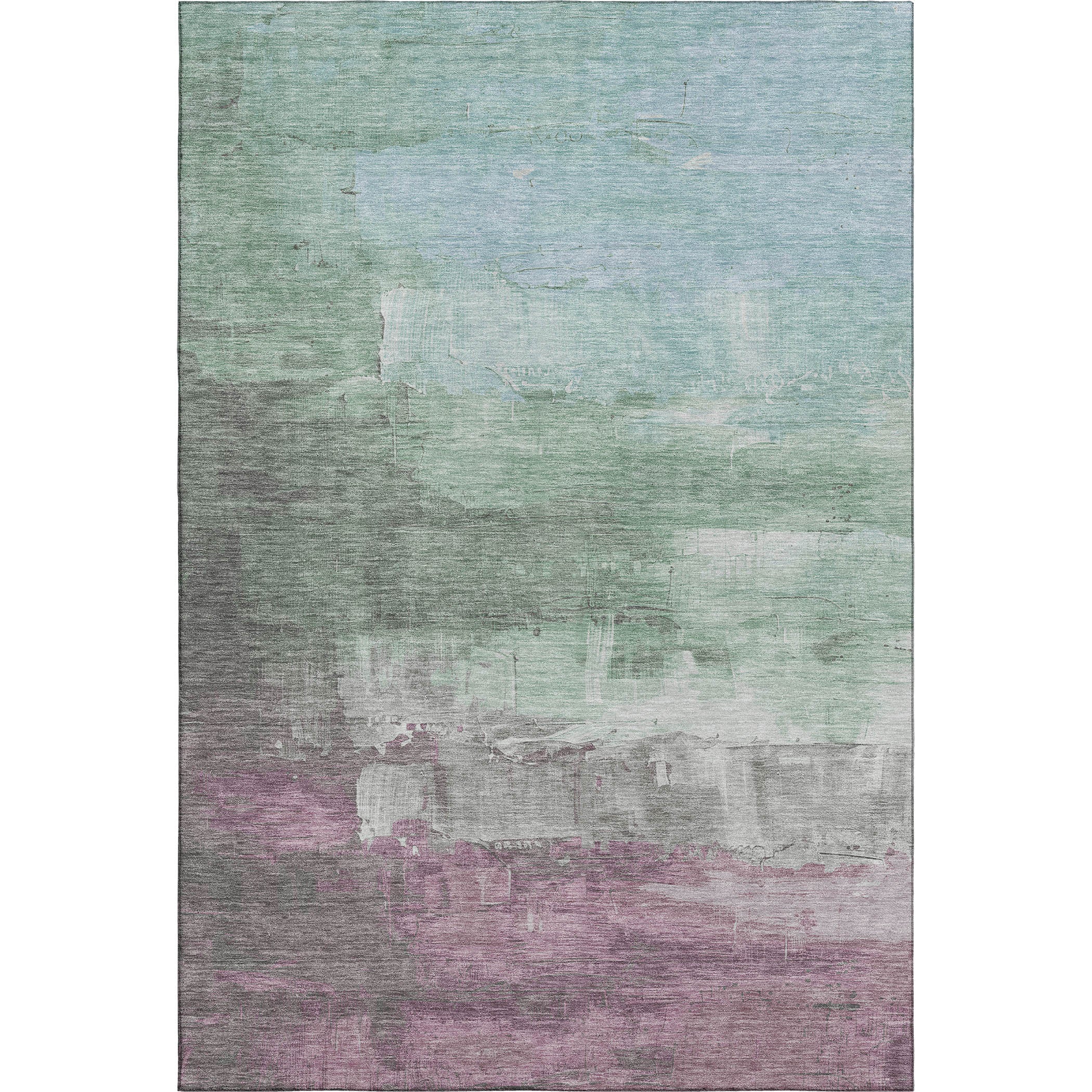 Valletta Machine Washable Transitional Aloe Green Rug 2'6" x 3'10" #shape_Rectangle