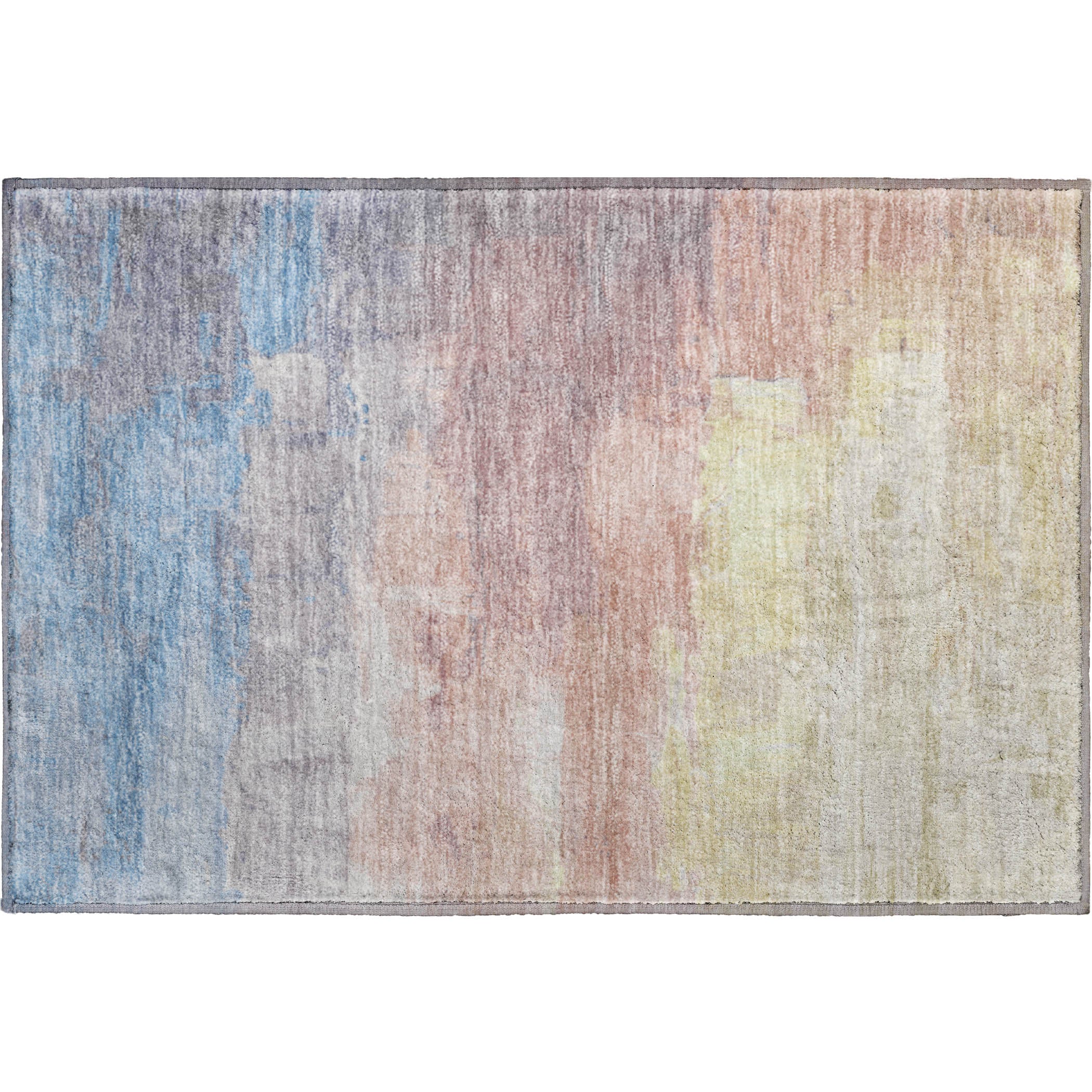 Valletta Machine Washable Transitional Beige Brown Rug 1'8" x 2'6" #shape_Rectangle