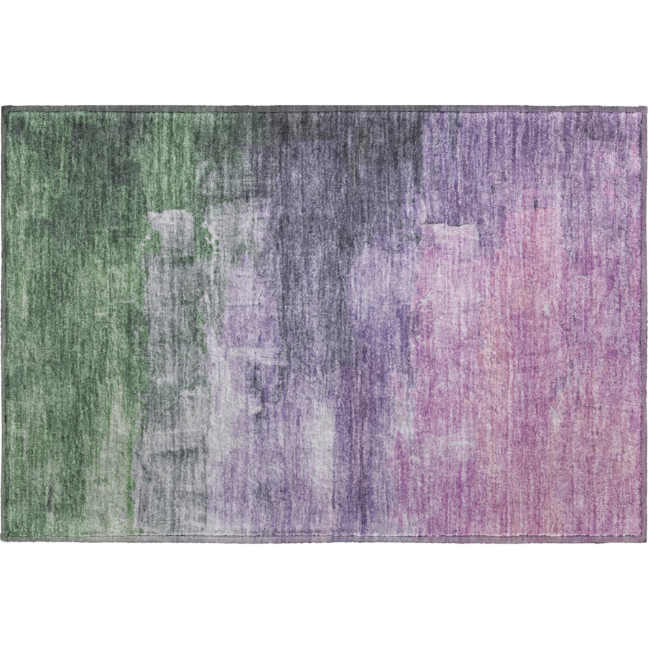 Valletta Machine Washable Transitional Lavender Purple Rug 1'8" x 2'6" #shape_Rectangle