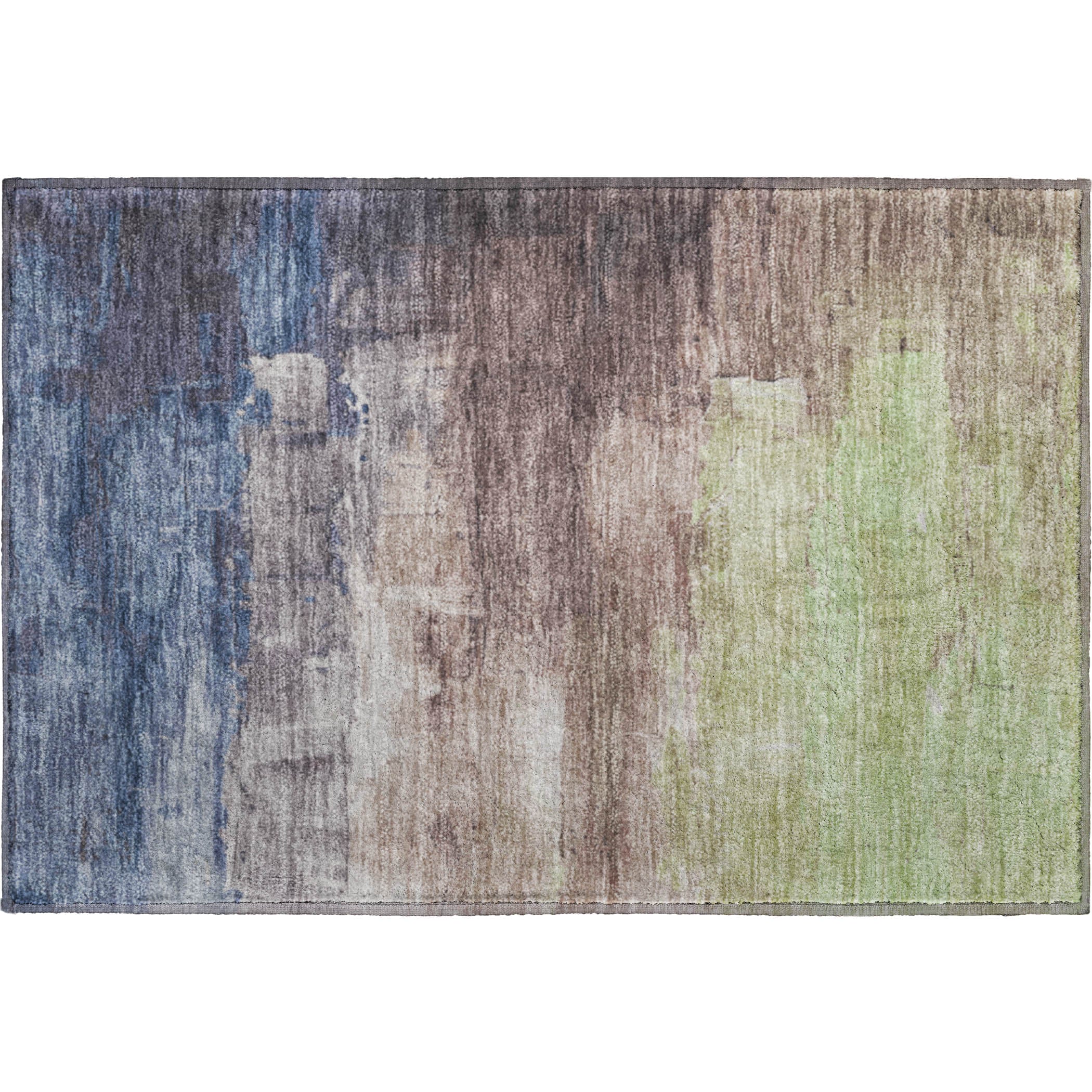 Valletta Machine Washable Transitional Mocha Brown Rug 1'8" x 2'6" #shape_Rectangle
