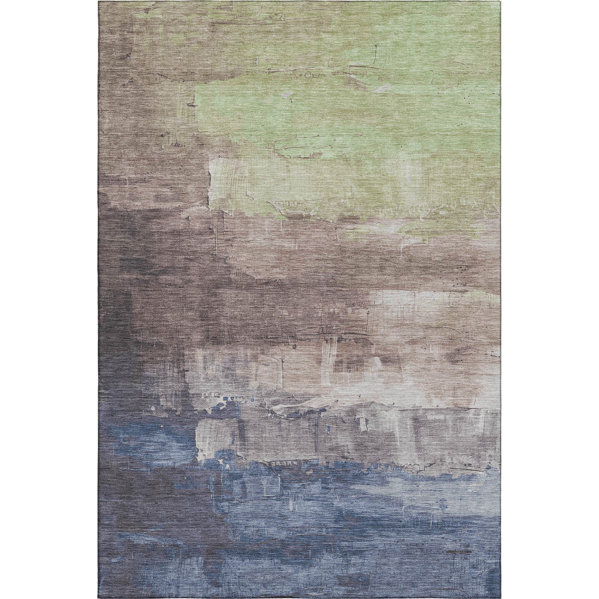 Valletta Machine Washable Transitional Mocha Brown Rug 2'6" x 3'10" #shape_Rectangle