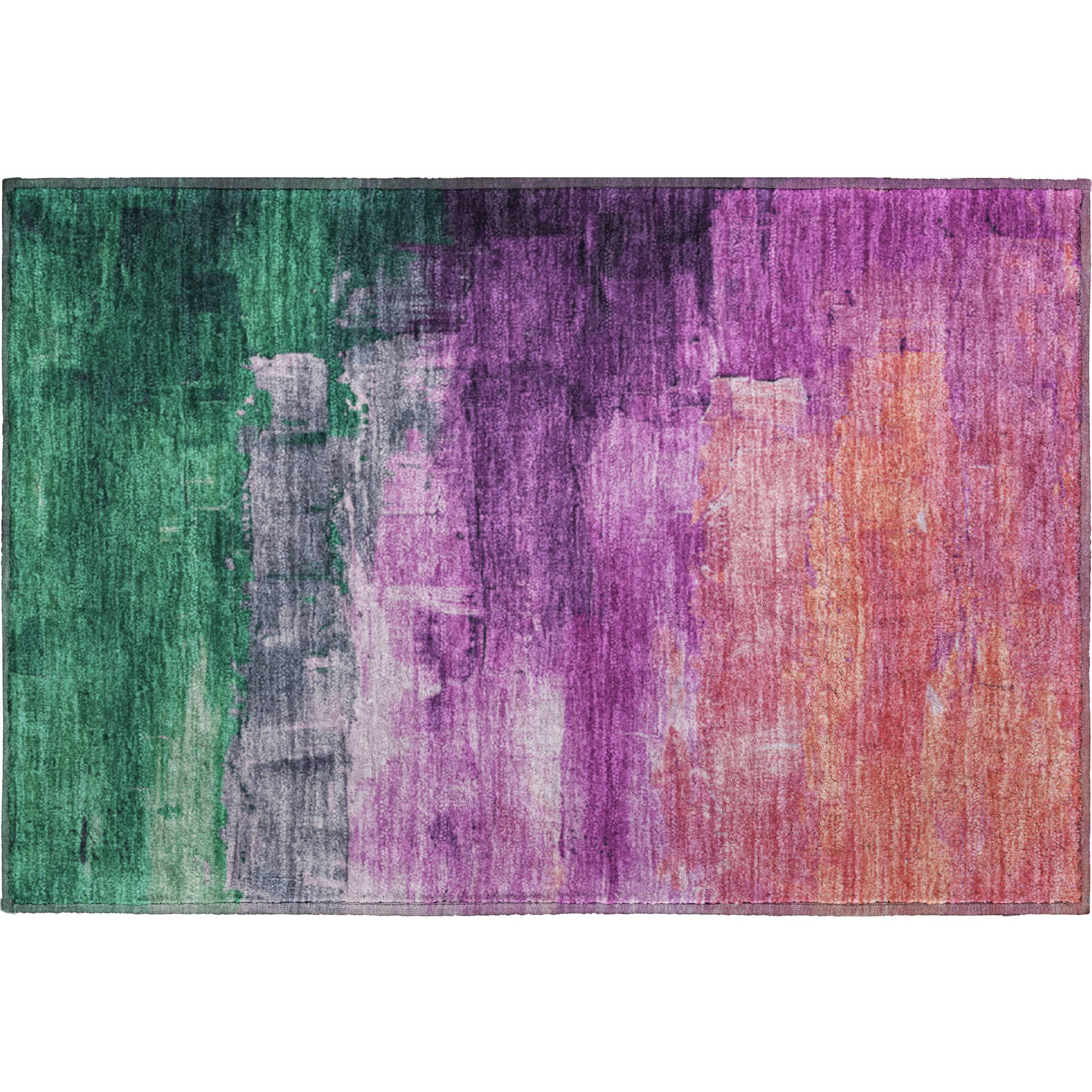 Valletta Machine Washable Transitional Purple Rug 1'8" x 2'6" #shape_Rectangle