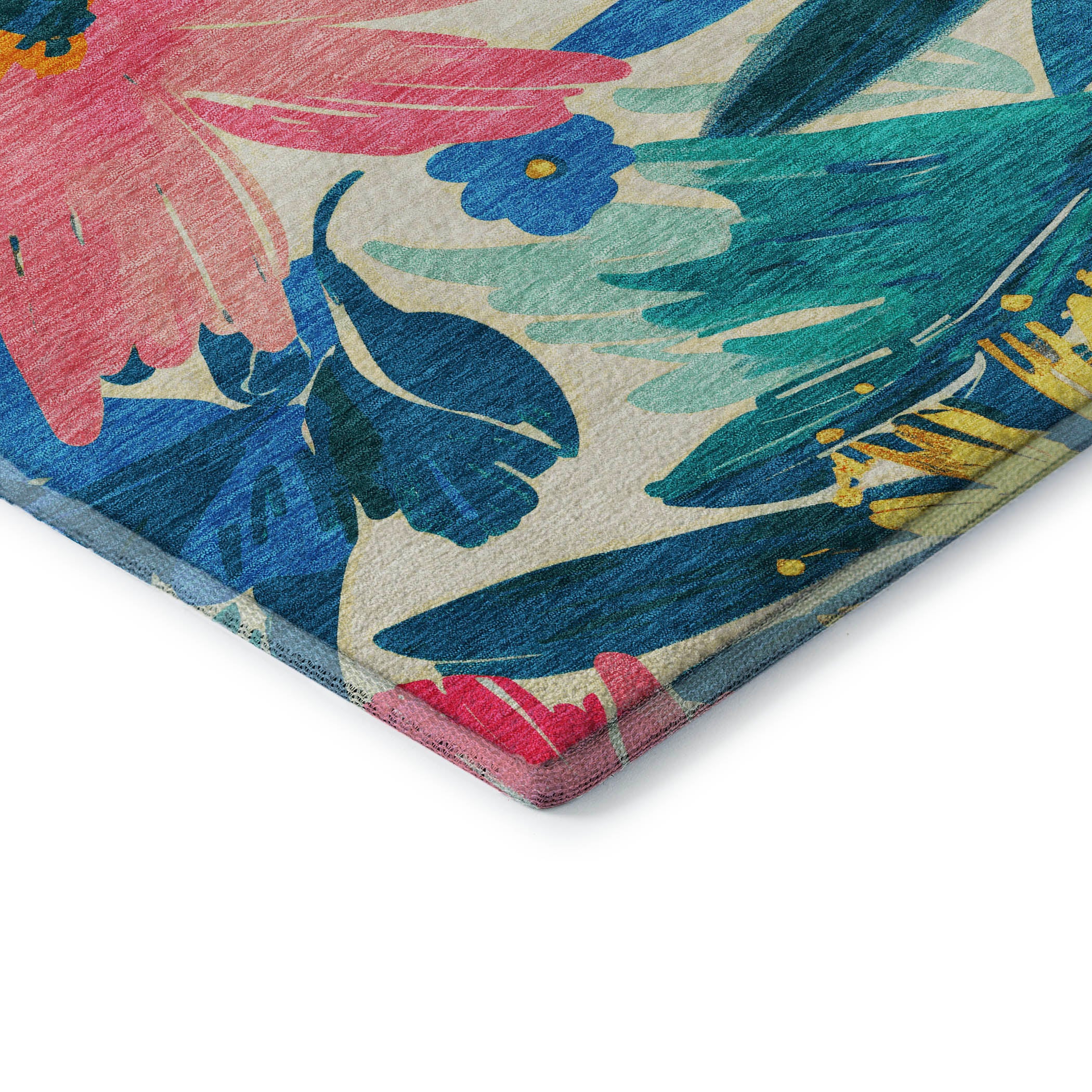 Seoul Machine Washable Transitional Blush Pink Rug 1'8" x 2'6" #shape_Rectangle