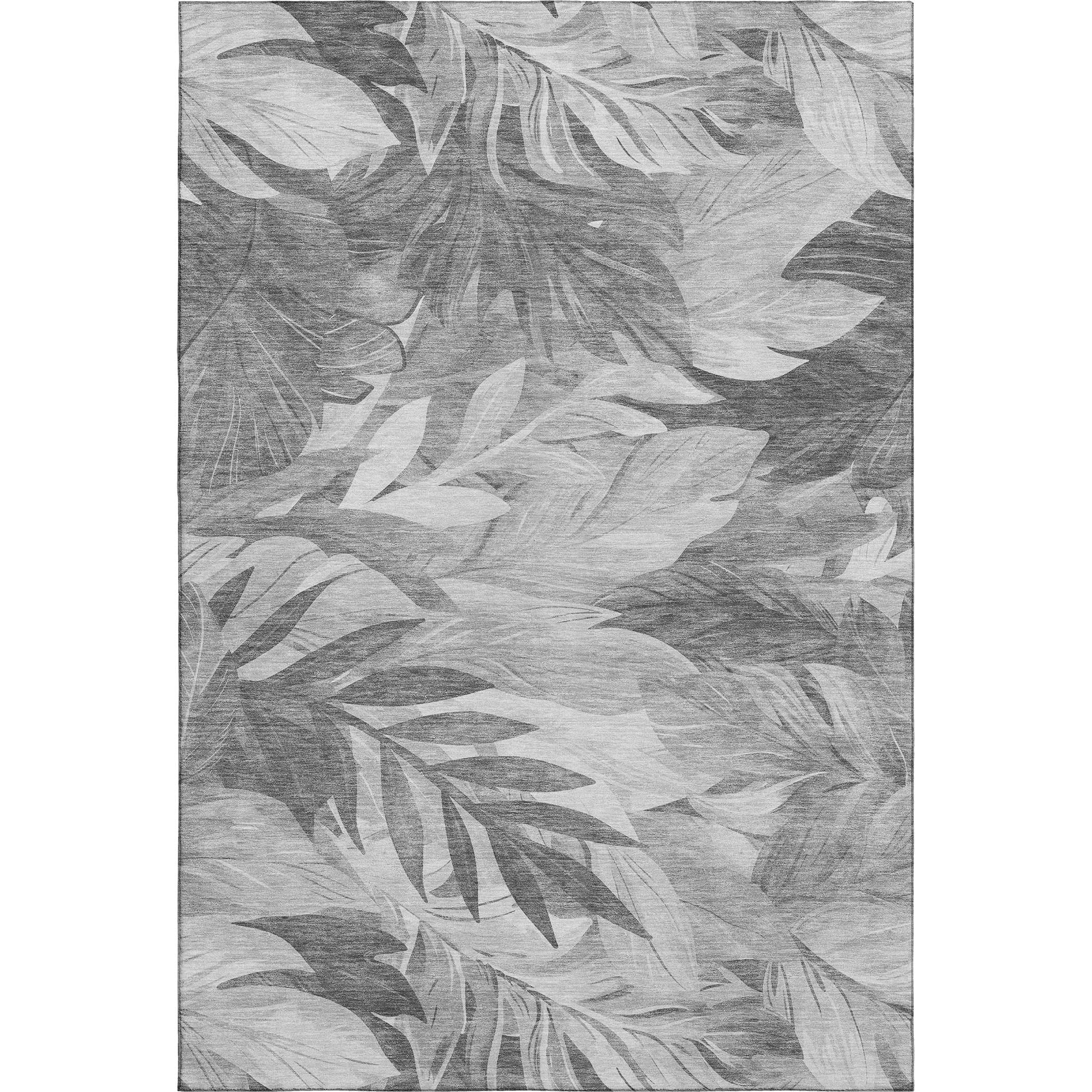 Istanbul Machine Washable Transitional Gray Rug 2'6" x 3'10" #shape_Rectangle