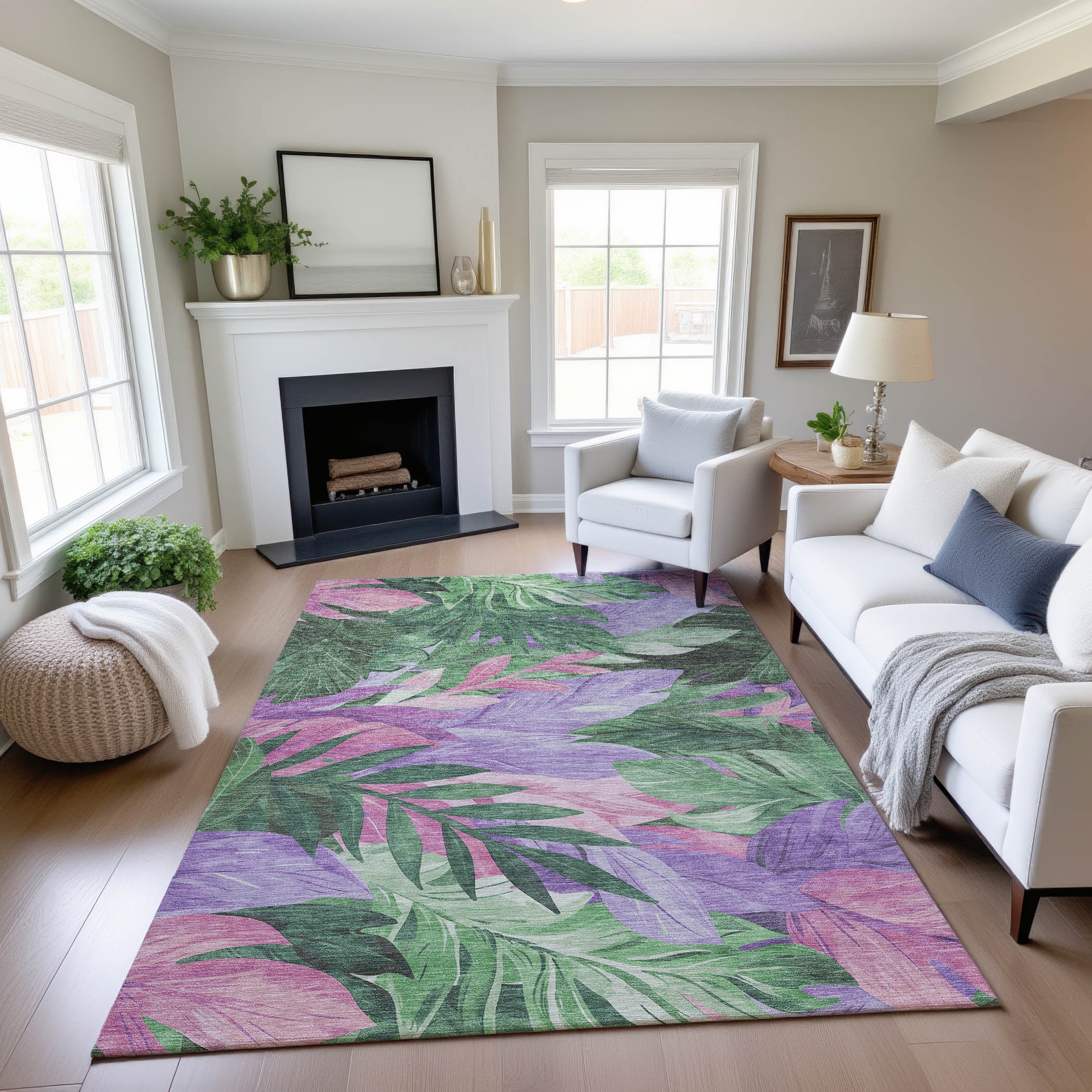 Istanbul Machine Washable Transitional Sage Green Rug 2'6" x 3'10" #shape_Rectangle