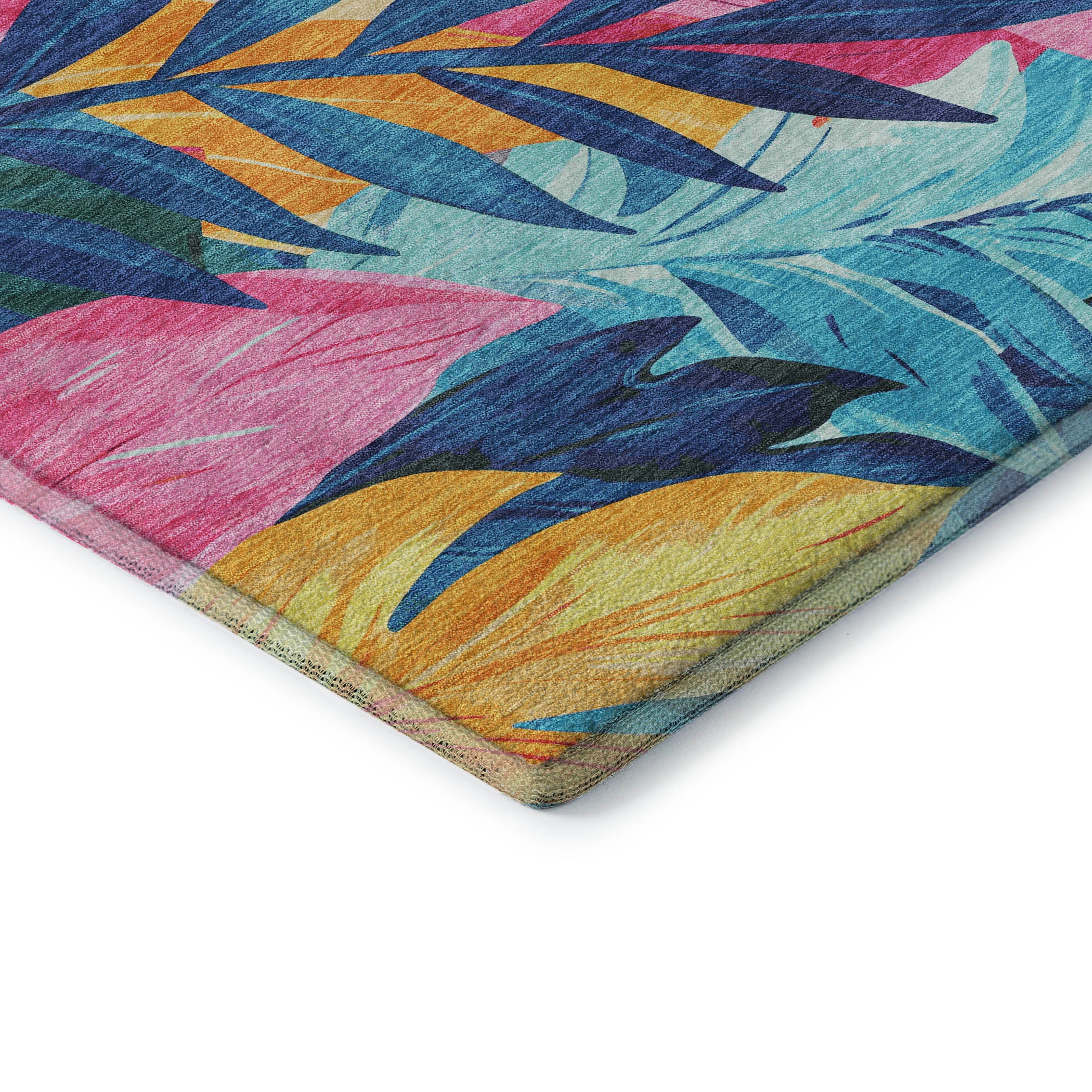 Istanbul Machine Washable Transitional Sky Blue Rug 1'8" x 2'6" #shape_Rectangle