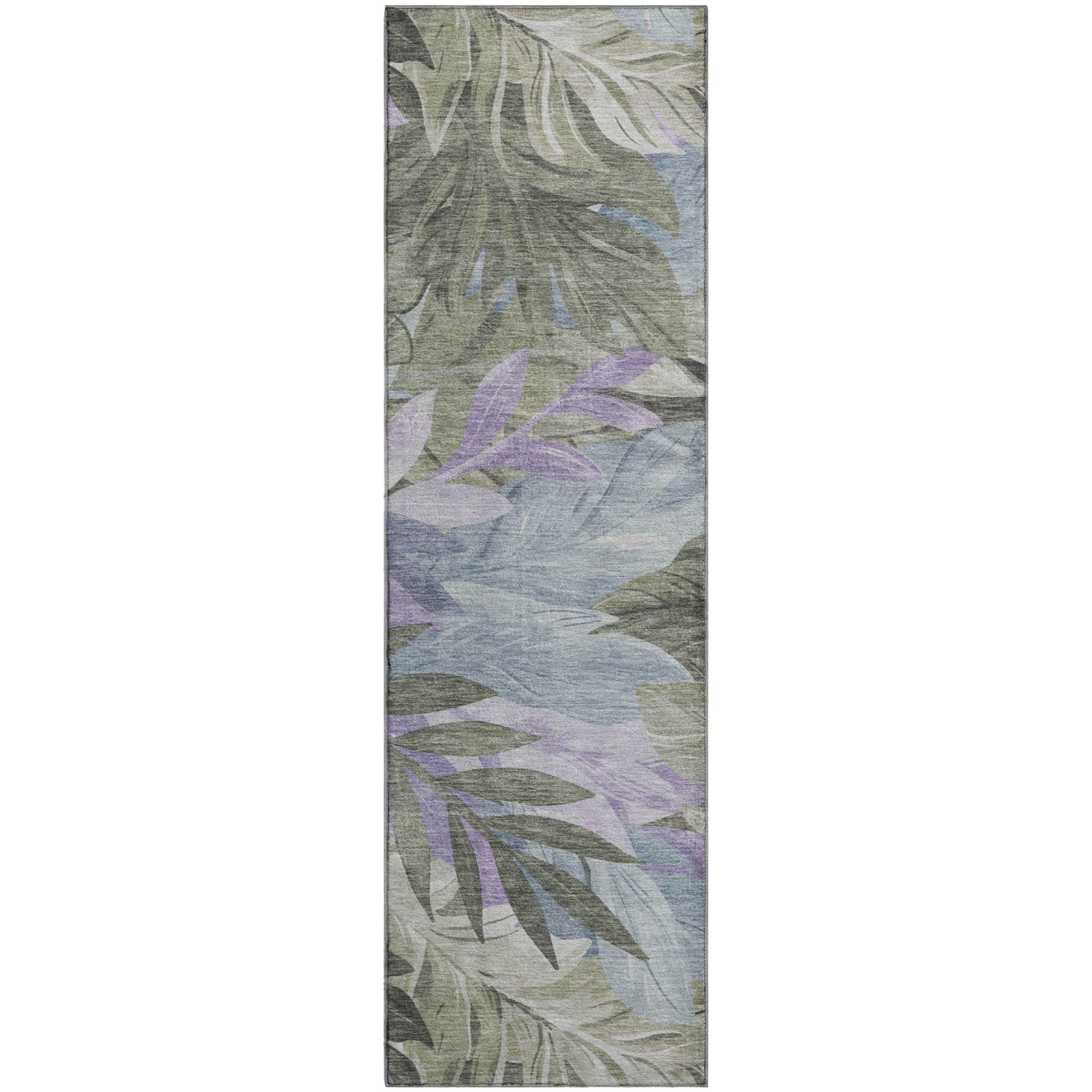 Istanbul Machine Washable Transitional Taupe Brown Rug 2'3" x 7'6" #shape_Runner