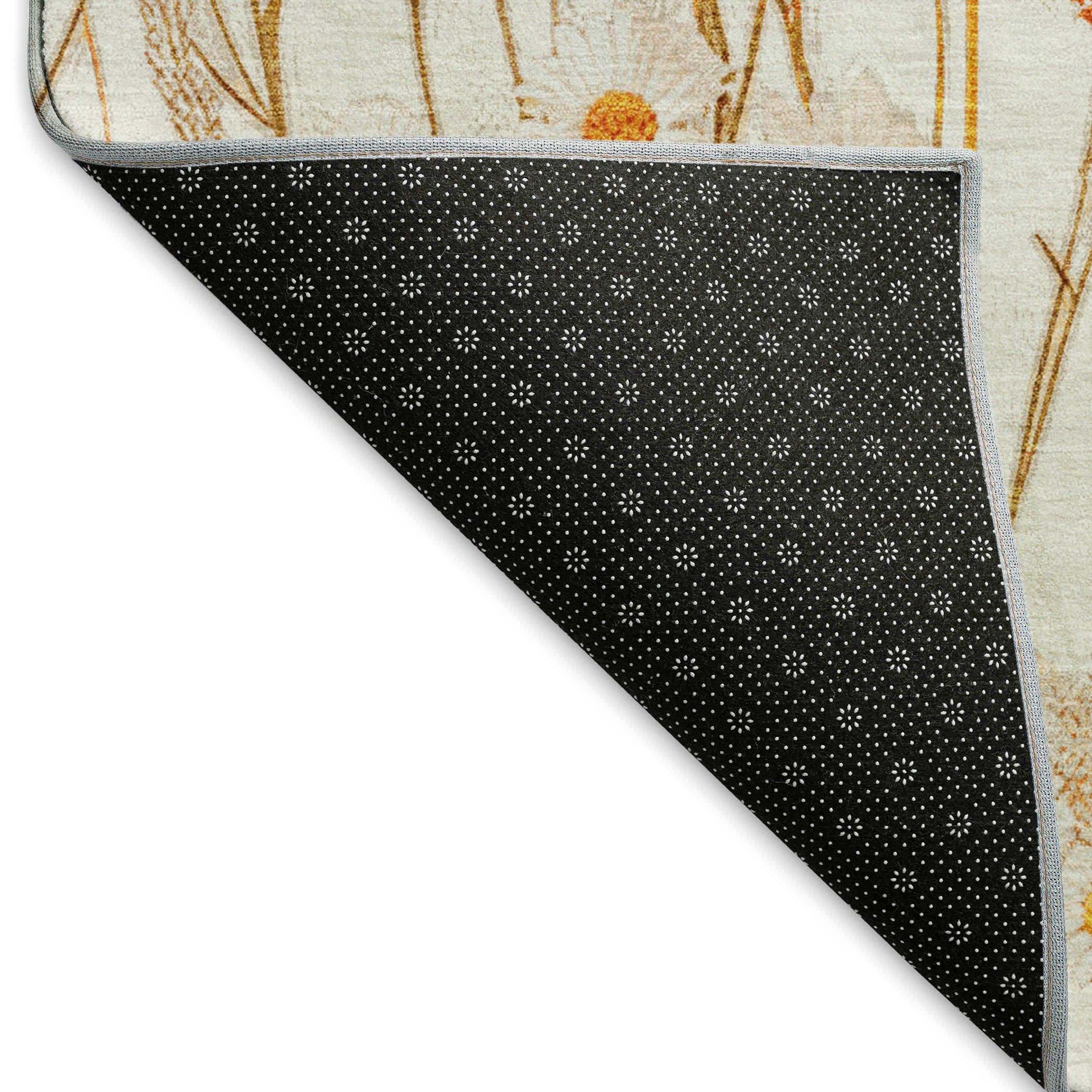 Florence Machine Washable Transitional Ivory Rug 1'8" x 2'6" #shape_Rectangle