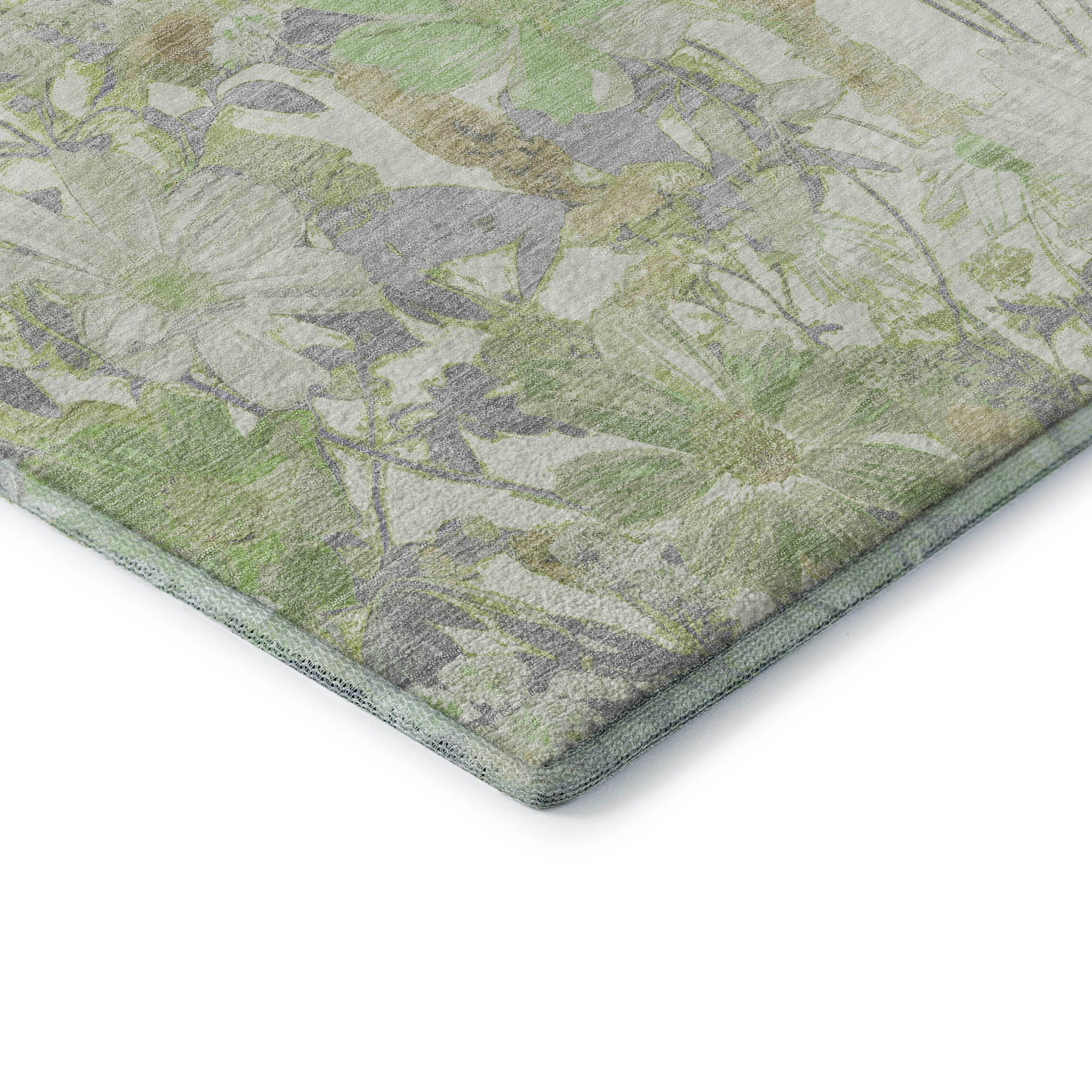 Chiang Mai Machine Washable Transitional Aloe Green Rug 1'8" x 2'6" #shape_Rectangle