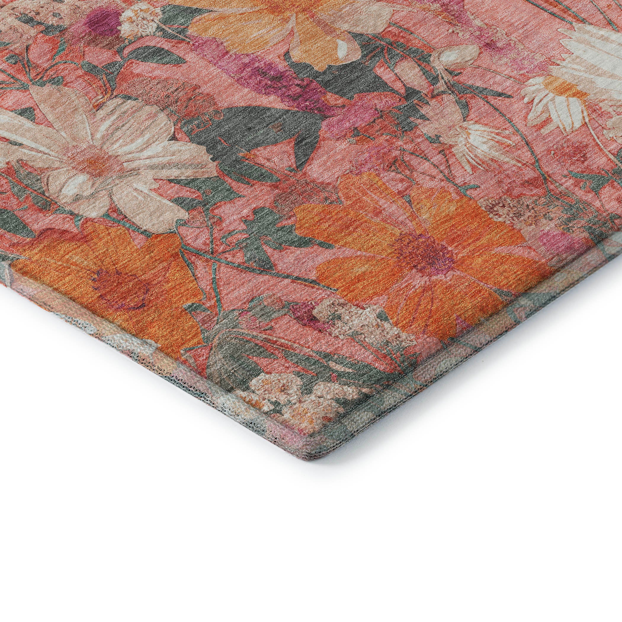 Chiang Mai Machine Washable Transitional Blush Pink Rug 1'8" x 2'6" #shape_Rectangle
