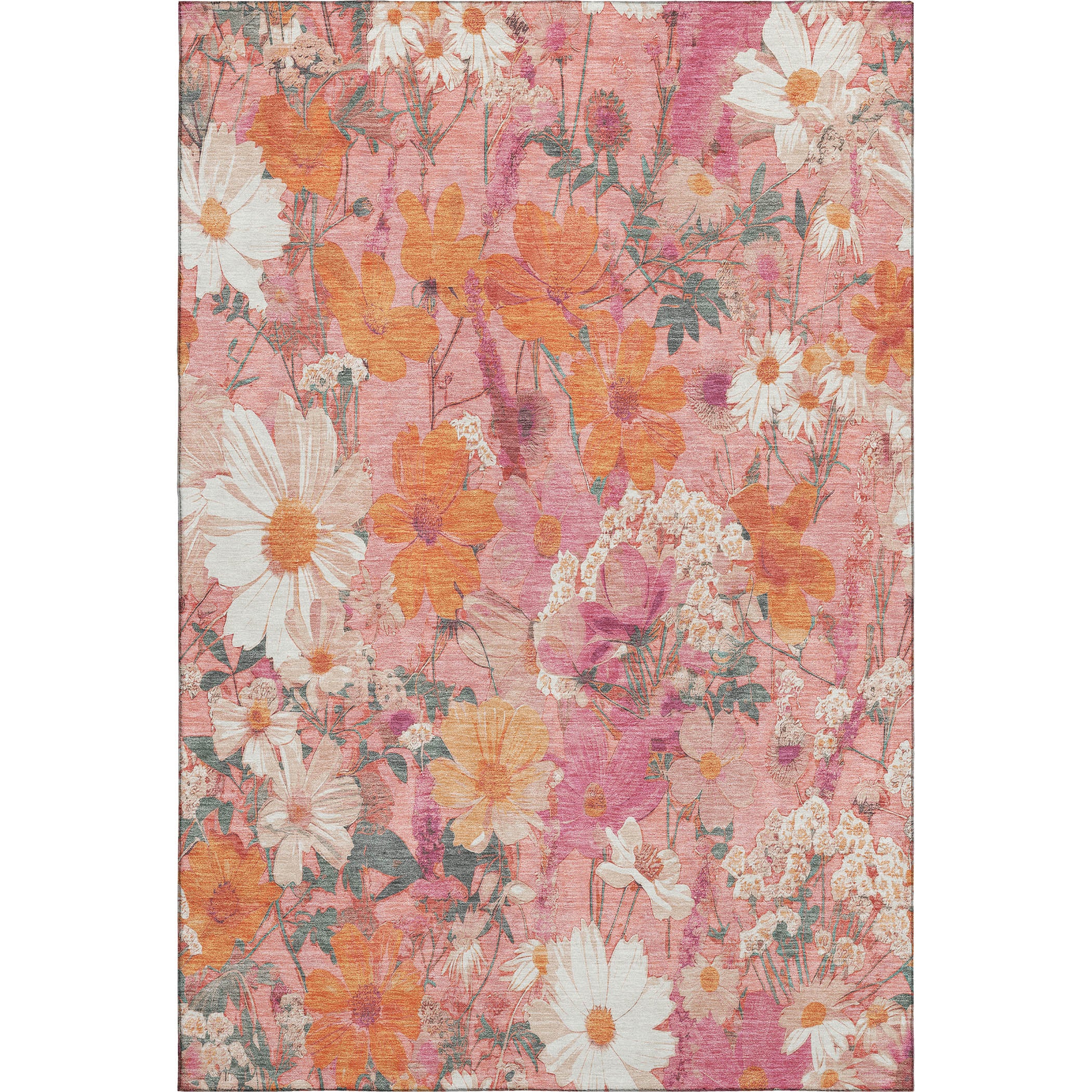 Chiang Mai Machine Washable Transitional Blush Pink Rug 2'6" x 3'10" #shape_Rectangle