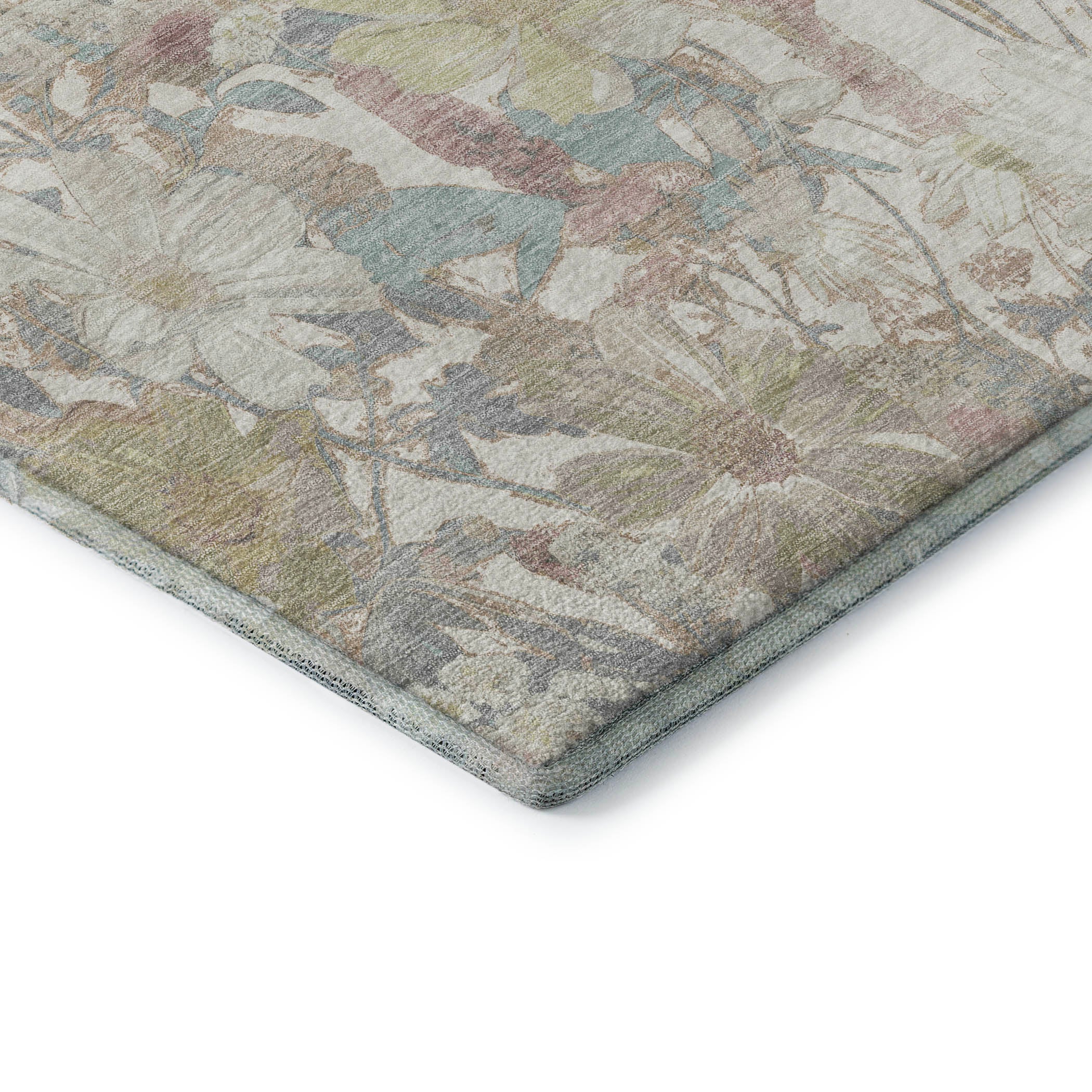 Chiang Mai Machine Washable Transitional Ivory Rug 1'8" x 2'6" #shape_Rectangle