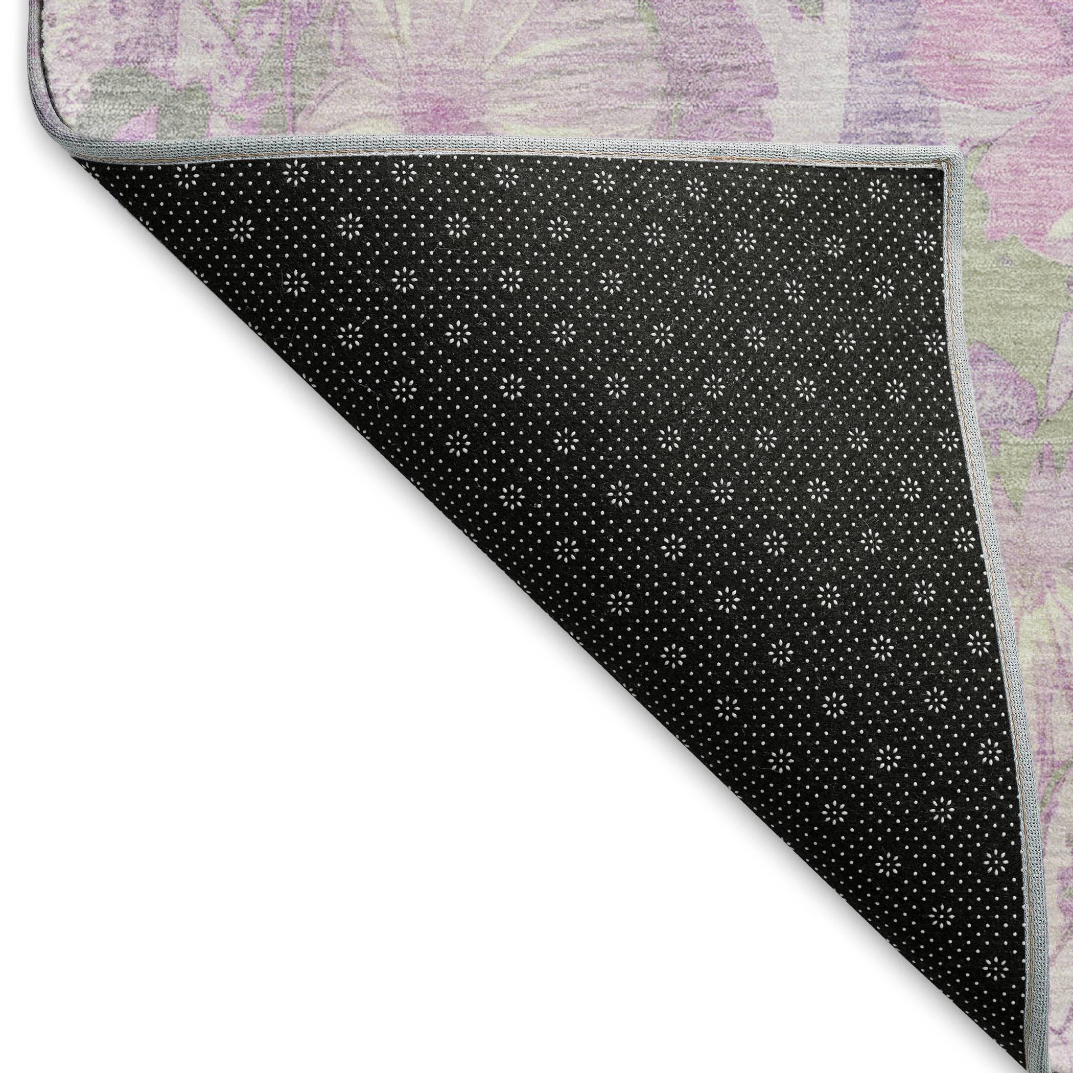 Chiang Mai Machine Washable Transitional Lavender Purple Rug 1'8" x 2'6" #shape_Rectangle