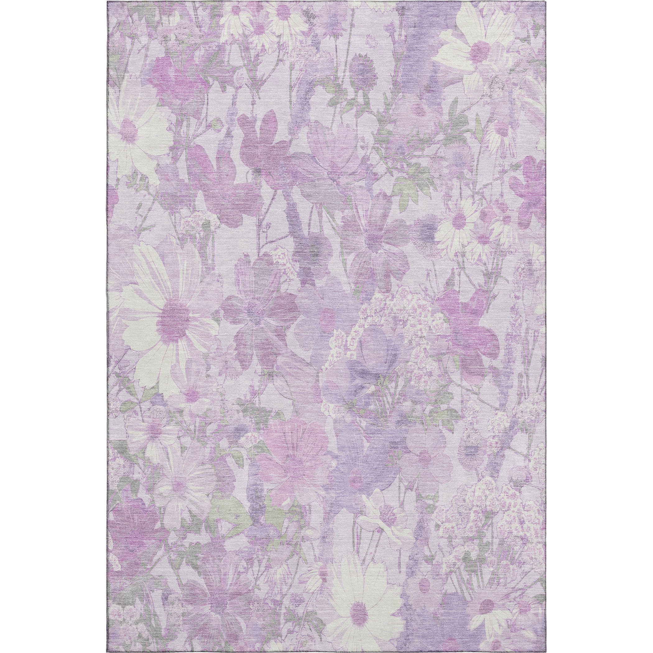 Chiang Mai Machine Washable Transitional Lavender Purple Rug 2'6" x 3'10" #shape_Rectangle
