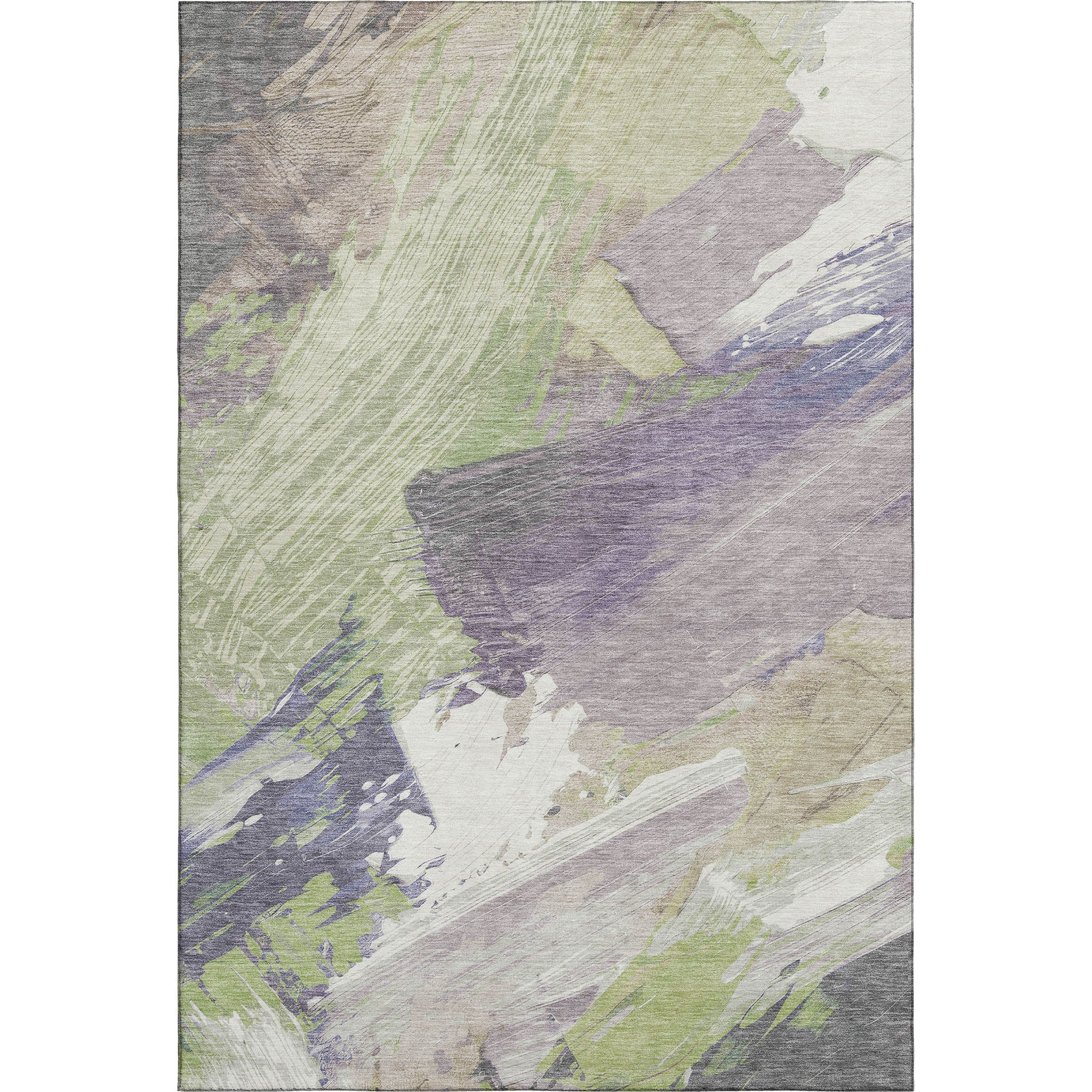 Mostar Machine Washable Transitional Aloe Green Rug 2'6" x 3'10" #shape_Rectangle
