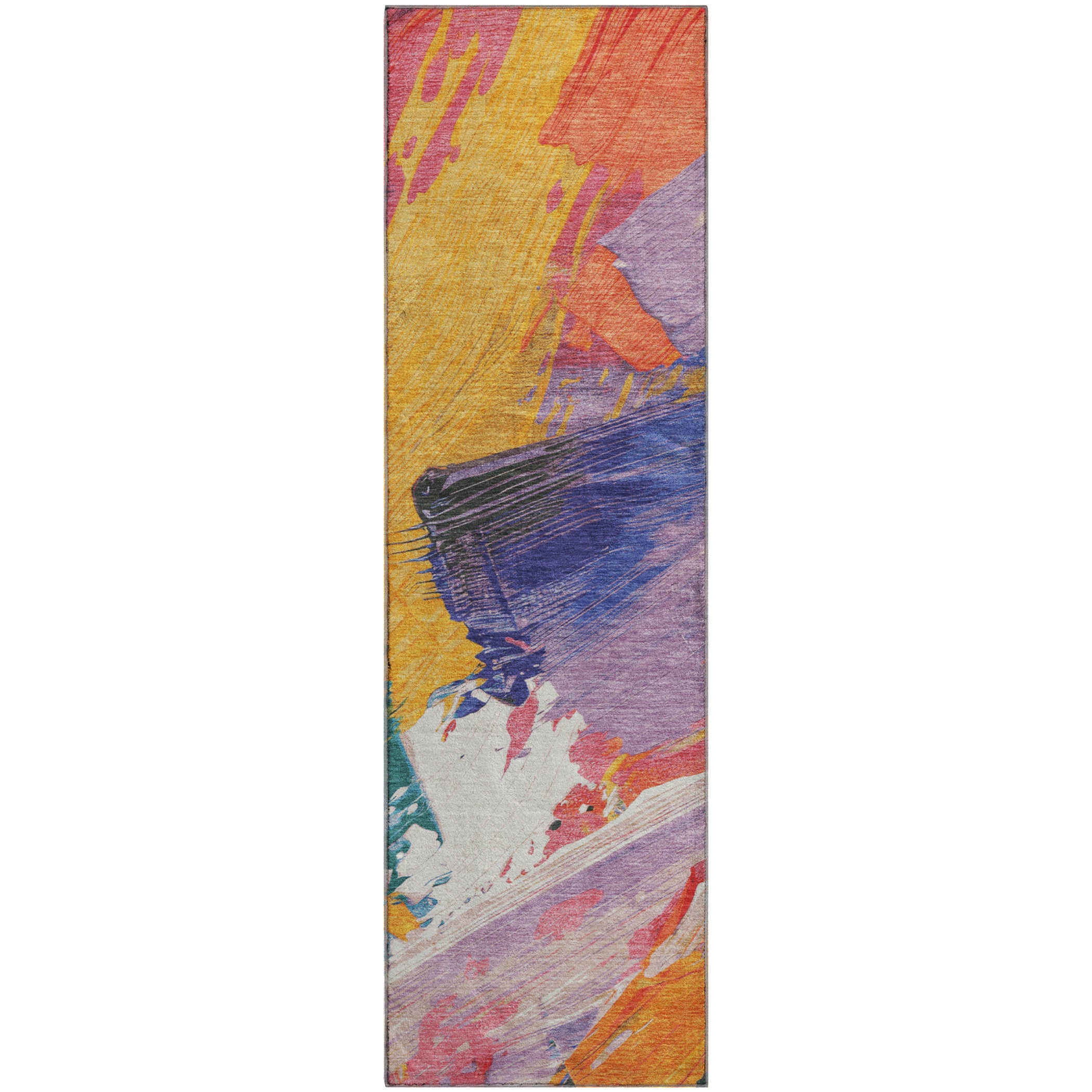 Mostar Machine Washable Transitional Gold Rug 2'3" x 7'6" #shape_Runner