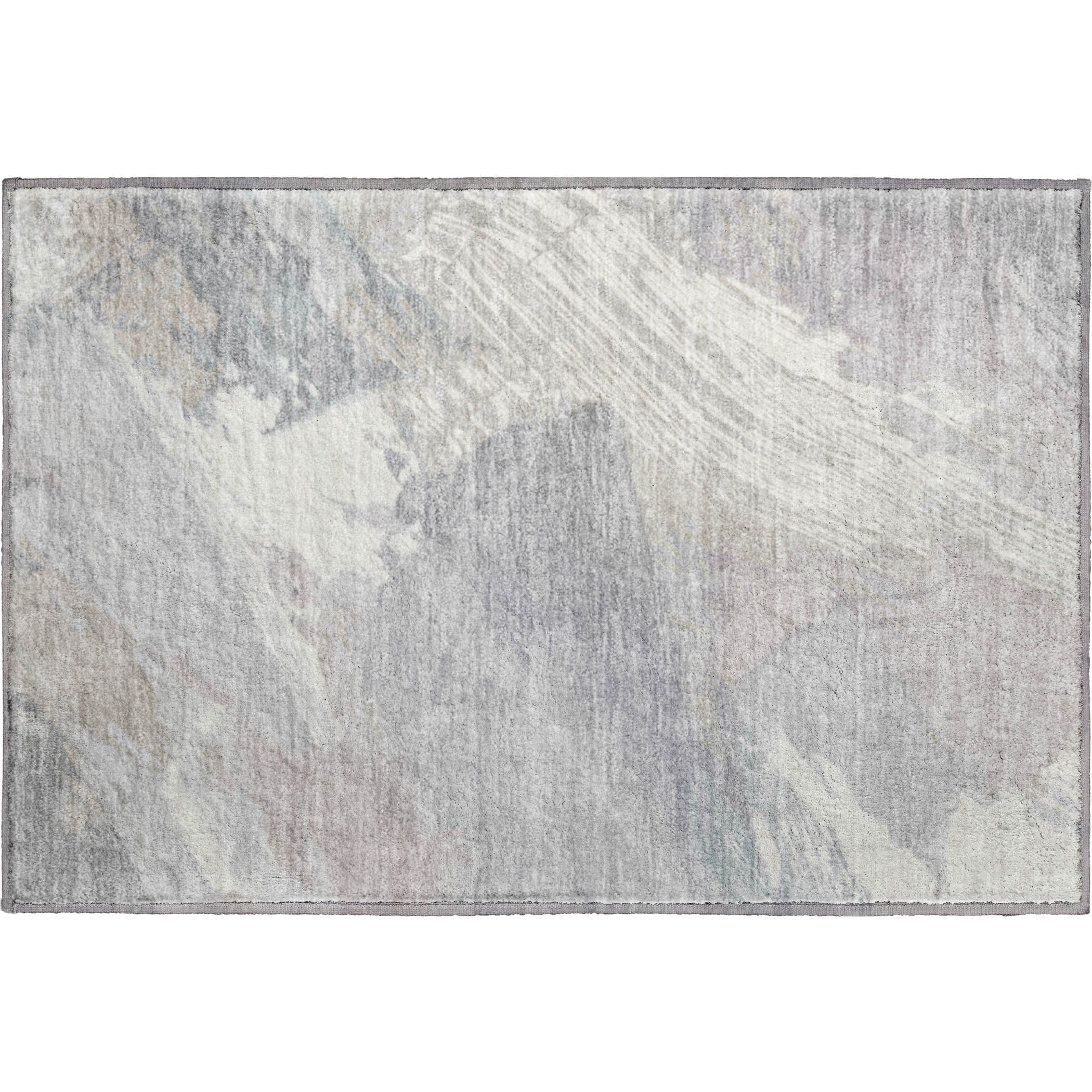Mostar Machine Washable Transitional Putty Ivory Rug 1'8" x 2'6" #shape_Rectangle
