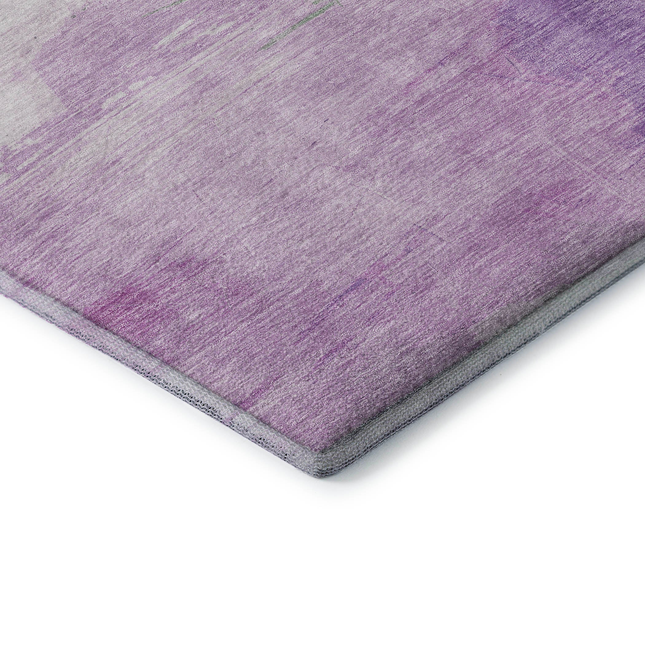 Nairobi Machine Washable Transitional Lilac Purple Rug 1'8" x 2'6" #shape_Rectangle