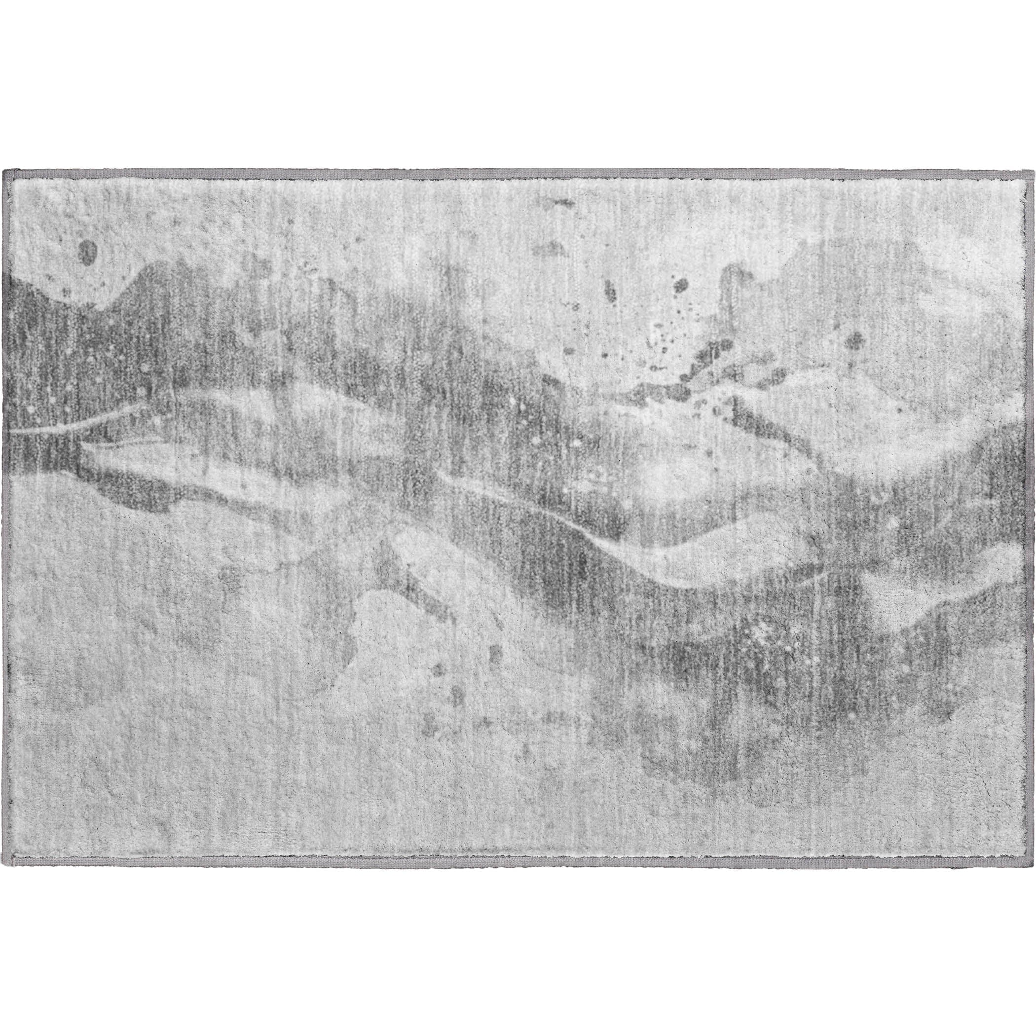 Mdina Machine Washable Transitional Gray Rug 1'8" x 2'6" #shape_Rectangle