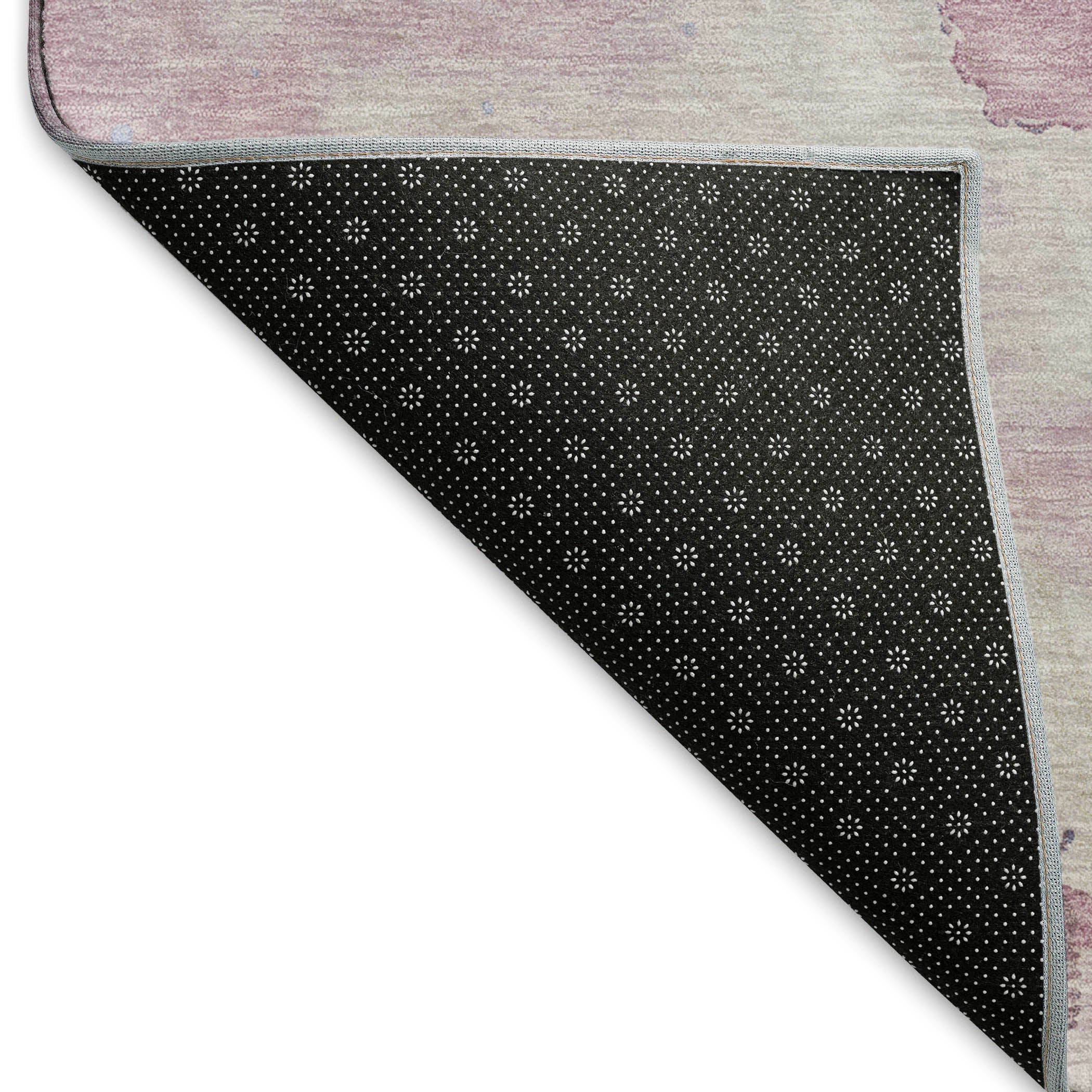 Seville Machine Washable Transitional Mauve Pink Rug 1'8" x 2'6" #shape_Rectangle