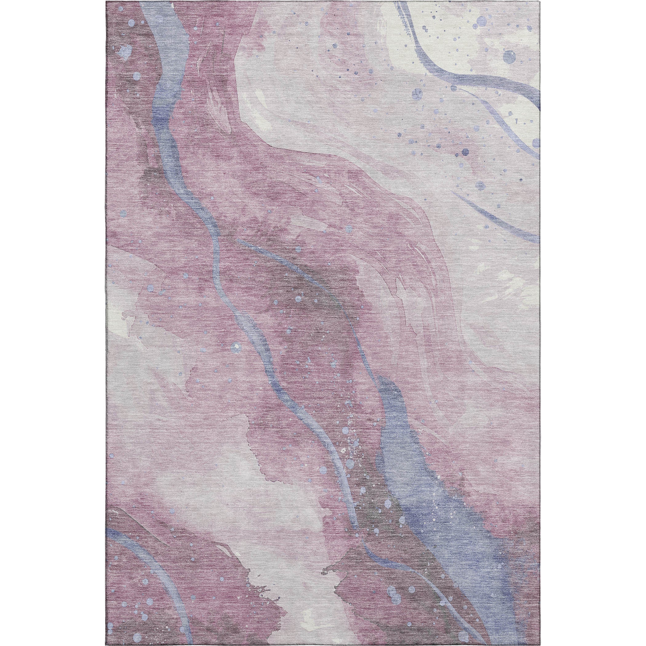 Seville Machine Washable Transitional Mauve Pink Rug 2'6" x 3'10" #shape_Rectangle