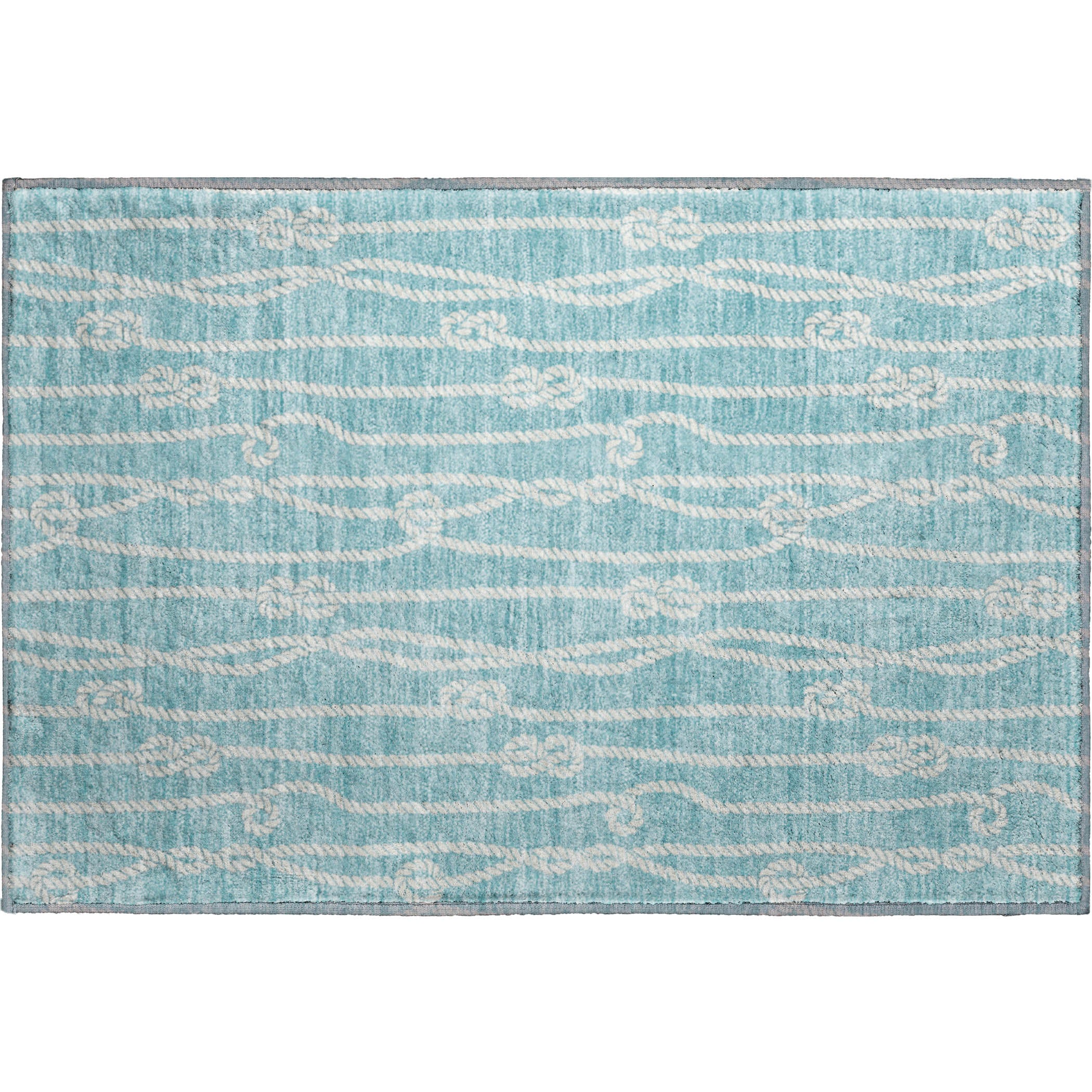 Reykjavik Machine Washable Coastal Lagoon Blue Rug 1'8" x 2'6" #shape_Rectangle