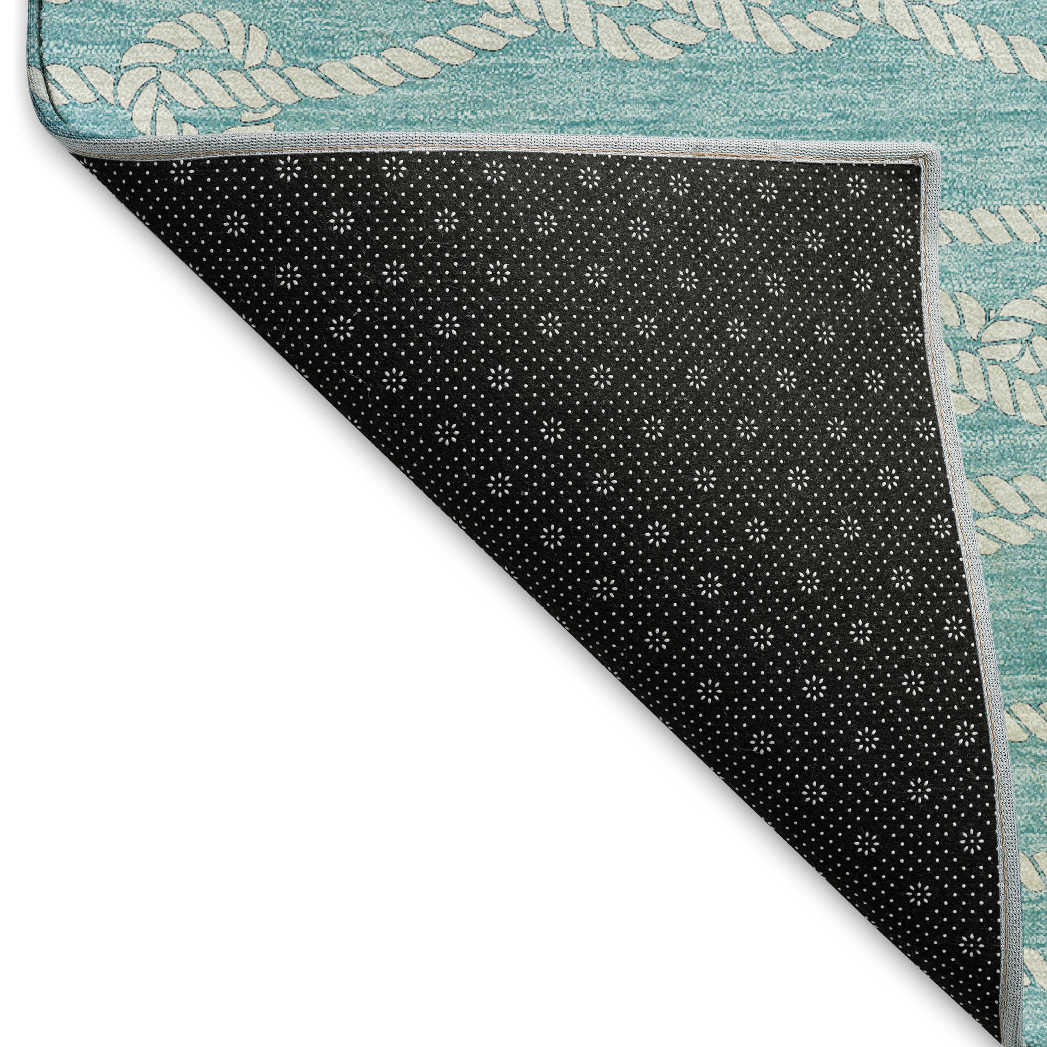 Reykjavik Machine Washable Coastal Lagoon Blue Rug 1'8" x 2'6" #shape_Rectangle