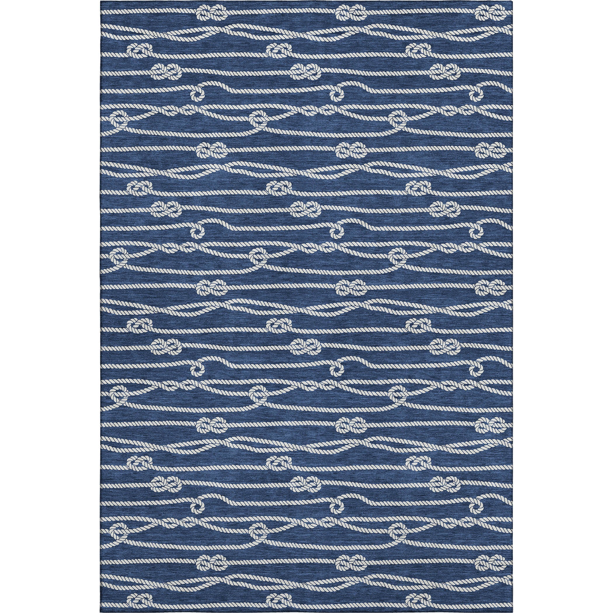 Reykjavik Machine Washable Coastal Navy Blue Rug 2'6" x 3'10" #shape_Rectangle