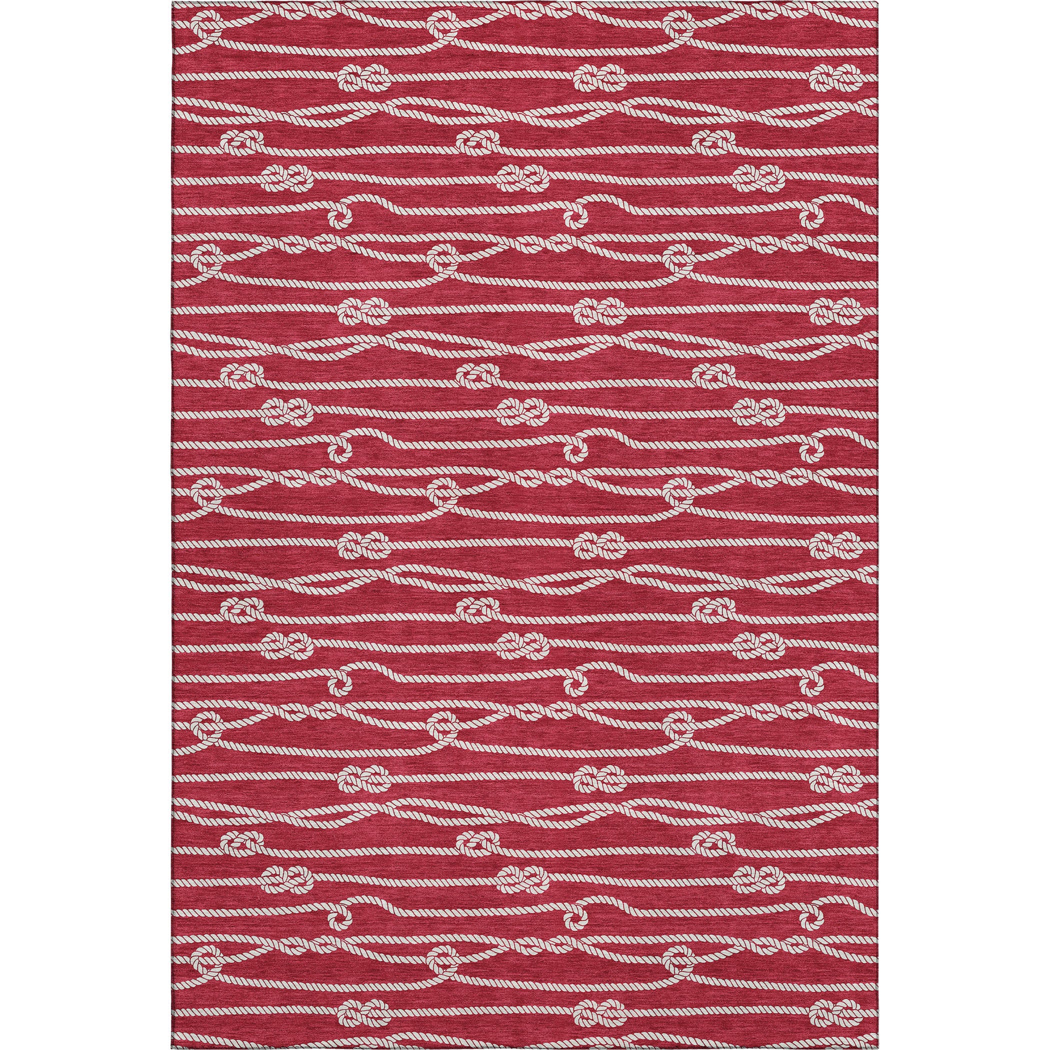 Reykjavik Machine Washable Coastal Red Rug 2'6" x 3'10" #shape_Rectangle