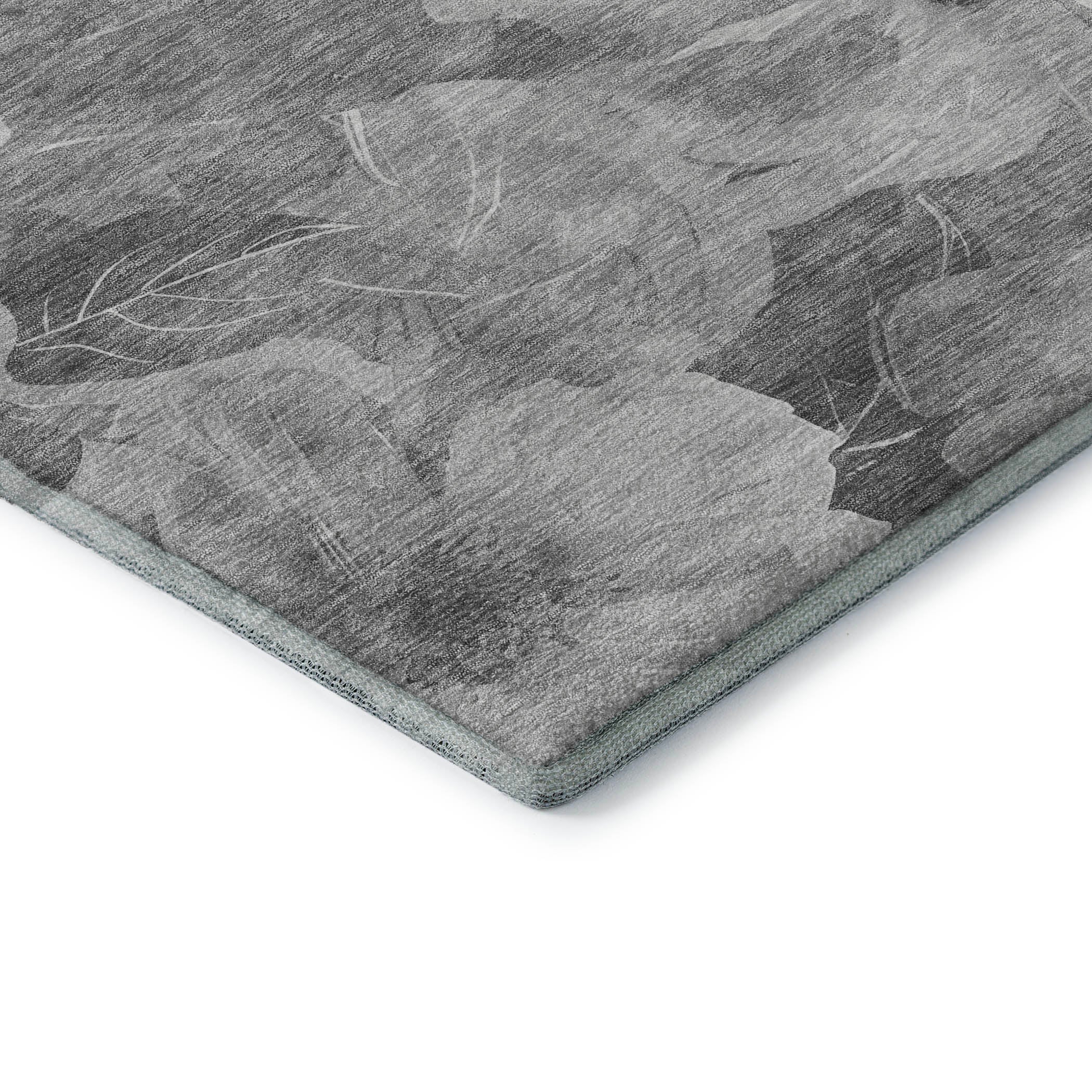 Bangkok Machine Washable Transitional Gray Rug 1'8" x 2'6" #shape_Rectangle