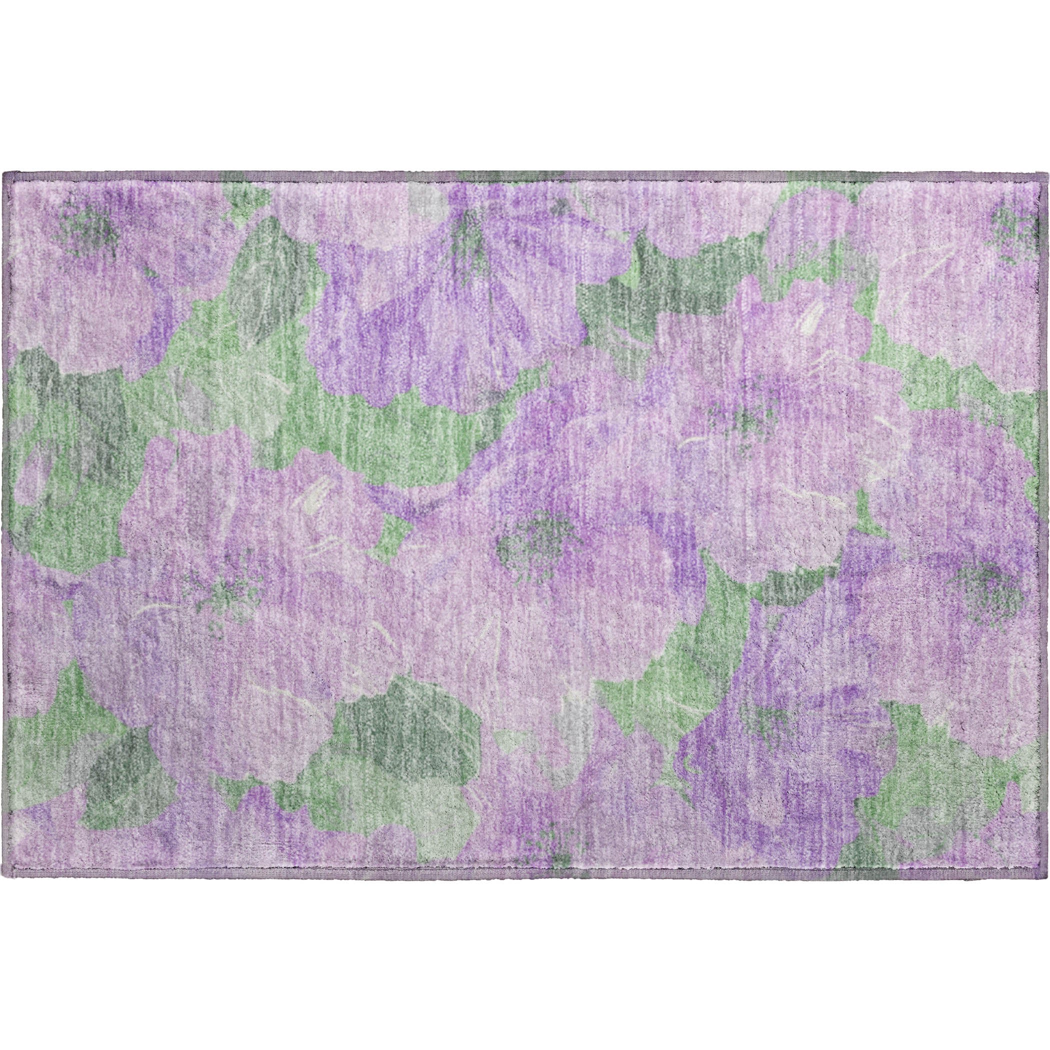 Bangkok Machine Washable Transitional Lavender Purple Rug 1'8" x 2'6" #shape_Rectangle