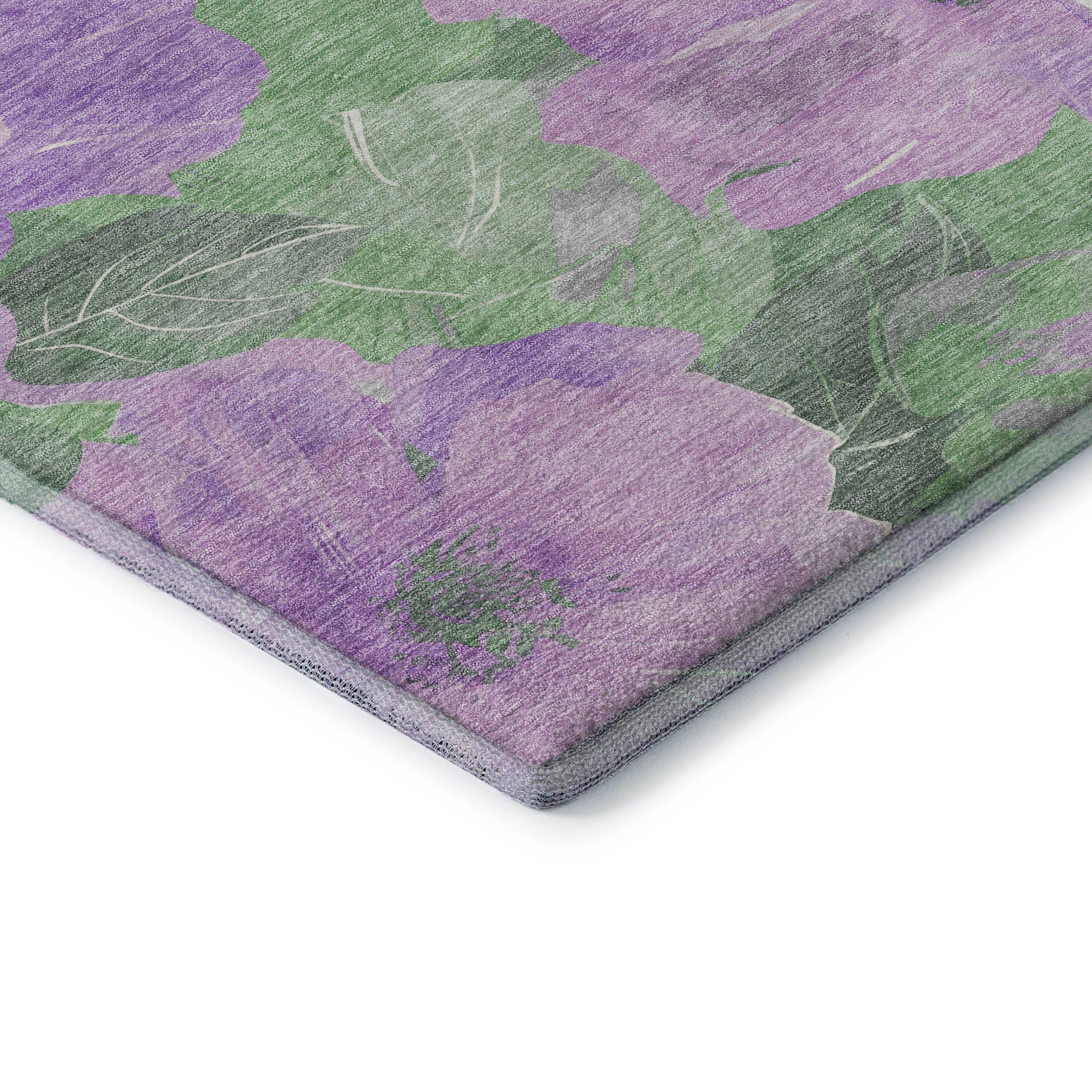 Bangkok Machine Washable Transitional Lavender Purple Rug 1'8" x 2'6" #shape_Rectangle