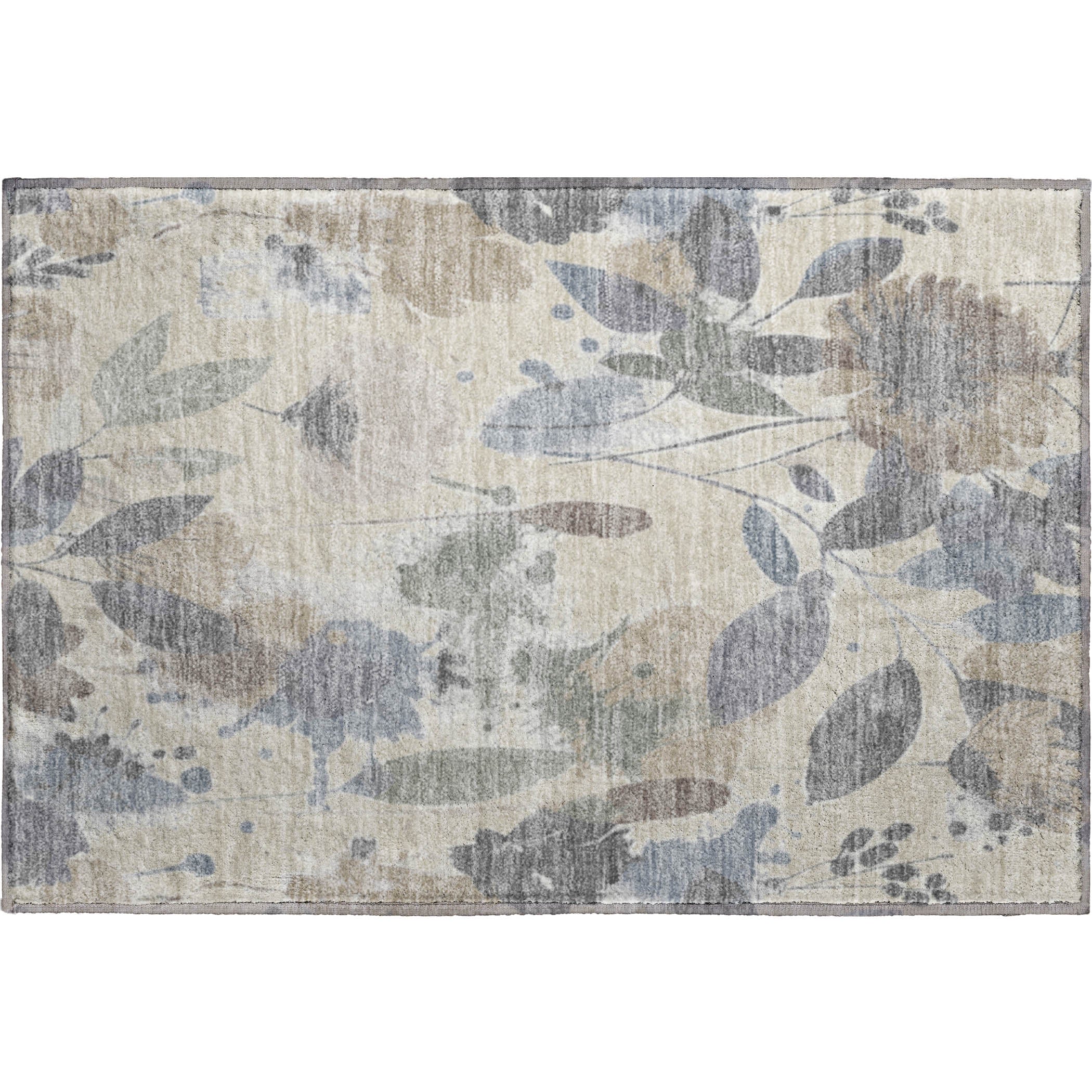 Montevideo Machine Washable Transitional Beige Brown Rug 1'8" x 2'6" #shape_Rectangle