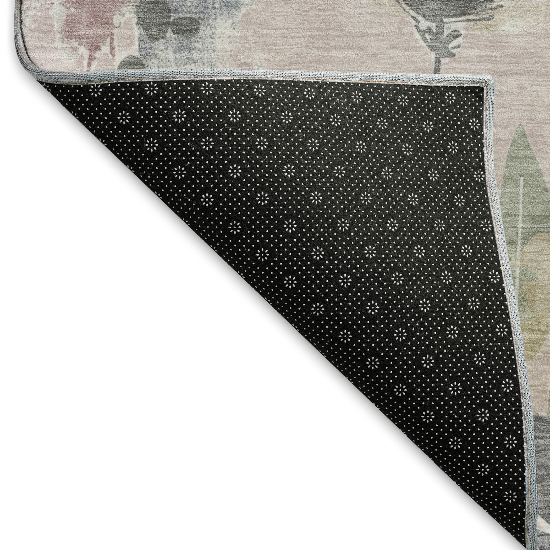 Montevideo Machine Washable Transitional Blush Pink Rug 1'8" x 2'6" #shape_Rectangle