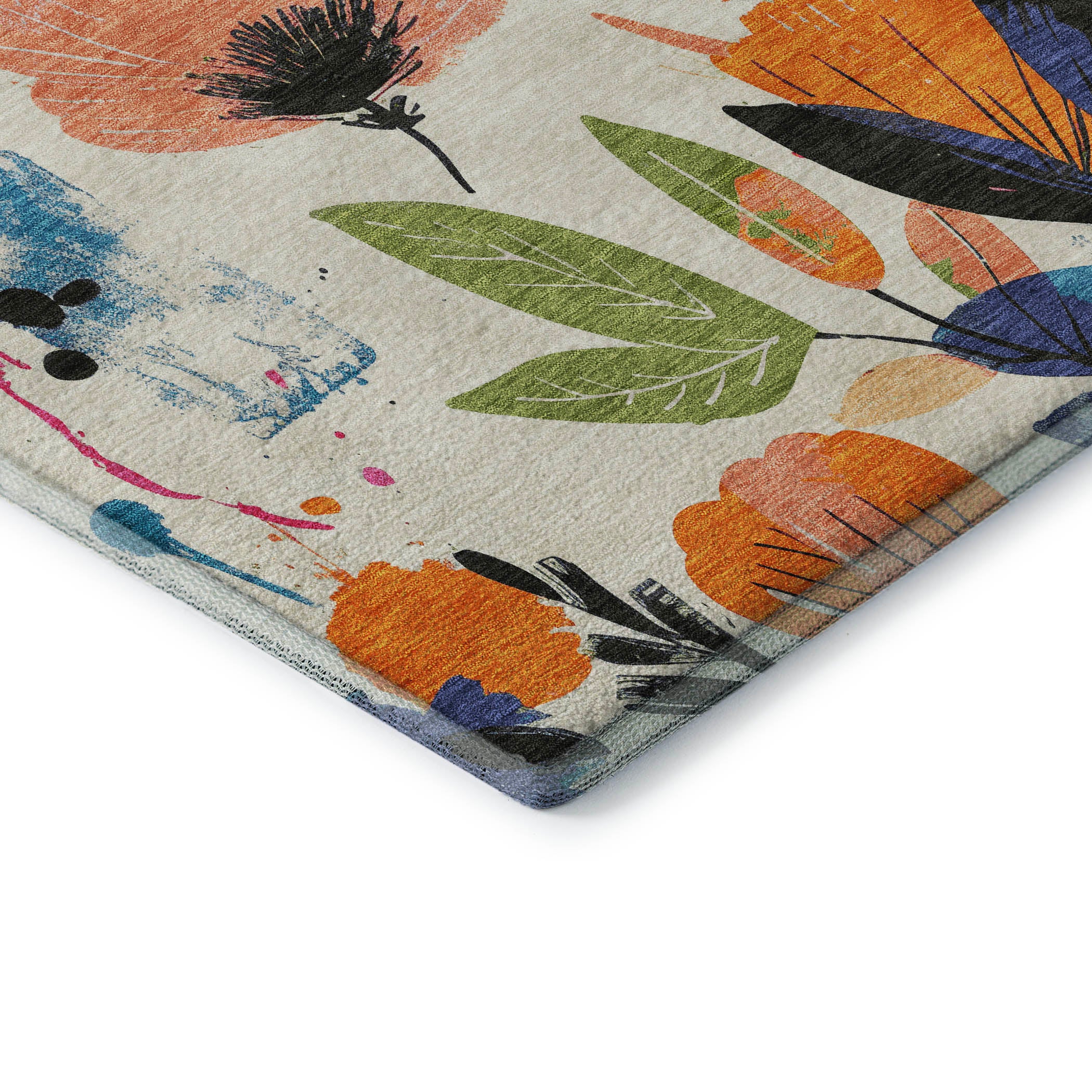 Montevideo Machine Washable Transitional Ivory Rug 1'8" x 2'6" #shape_Rectangle