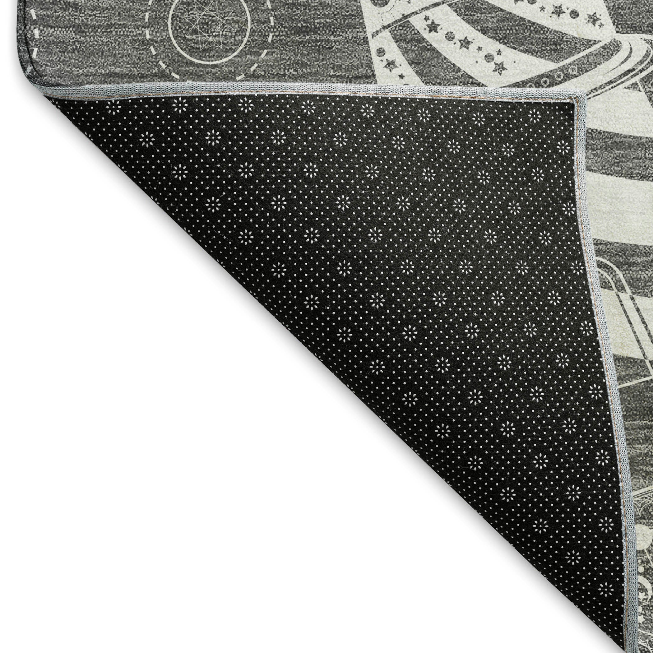 Baku Machine Washable Coastal Gray Rug 1'8" x 2'6" #shape_Rectangle