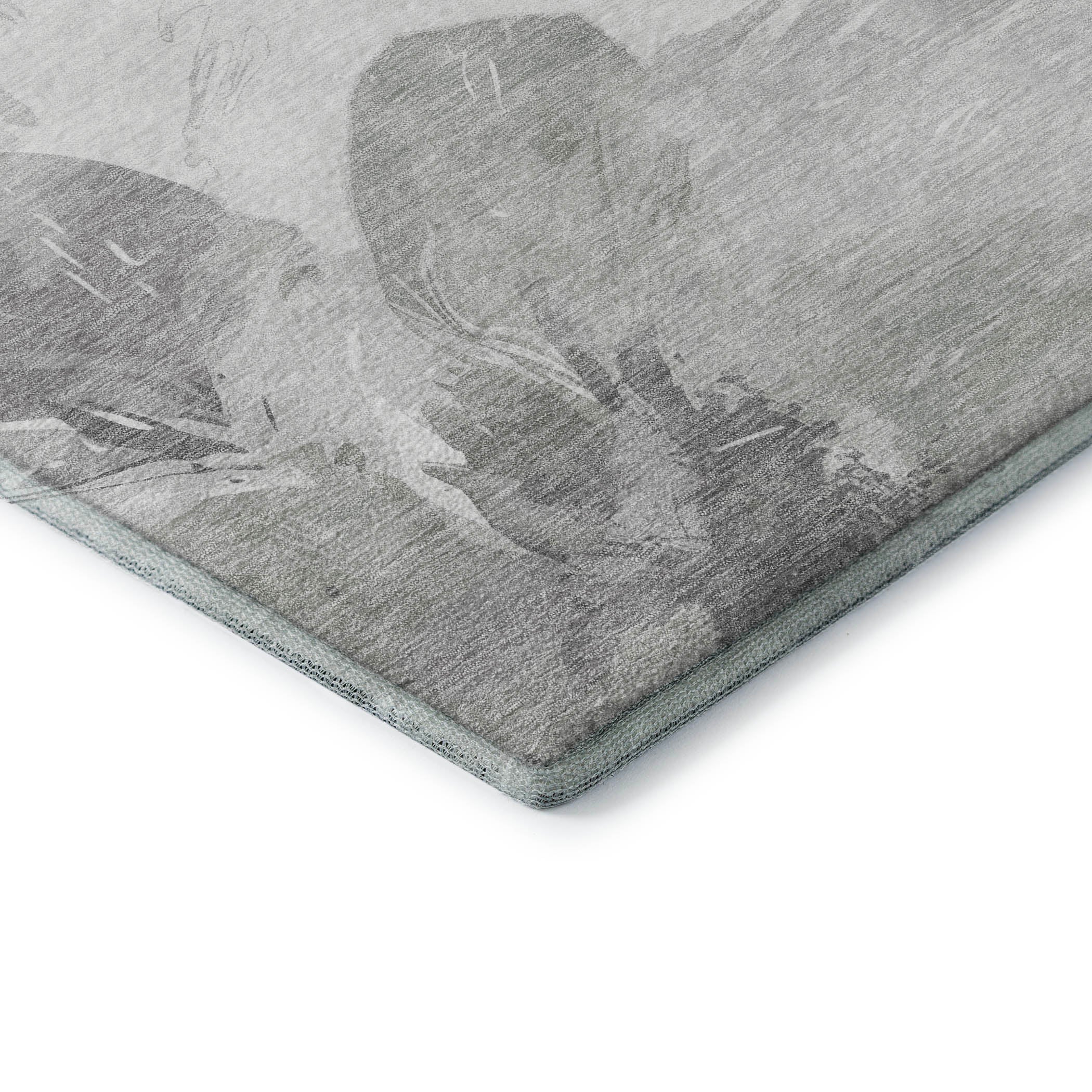 Split Machine Washable Transitional Putty Ivory Rug 1'8" x 2'6" #shape_Rectangle