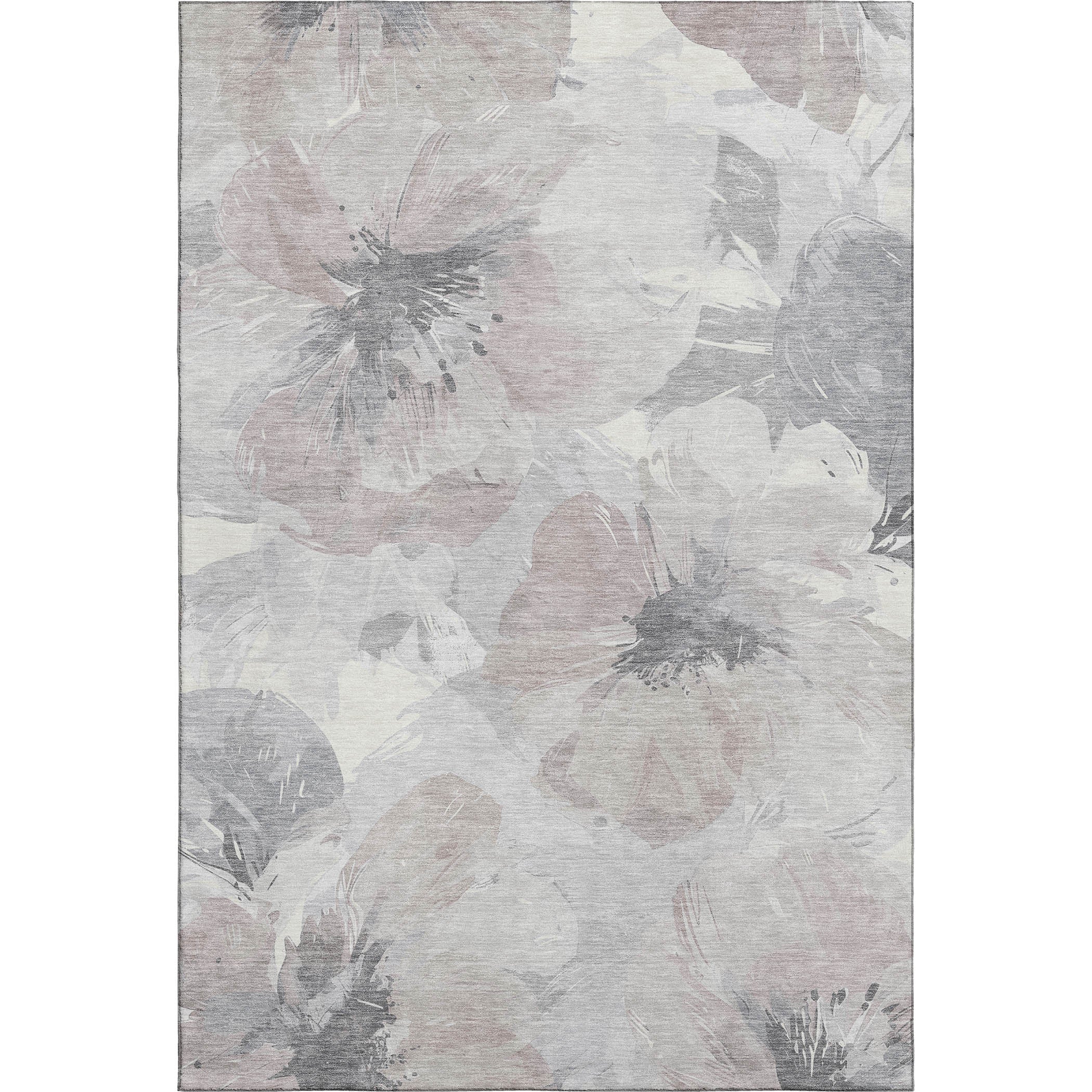 Split Machine Washable Transitional Taupe Brown Rug 2'6" x 3'10" #shape_Rectangle