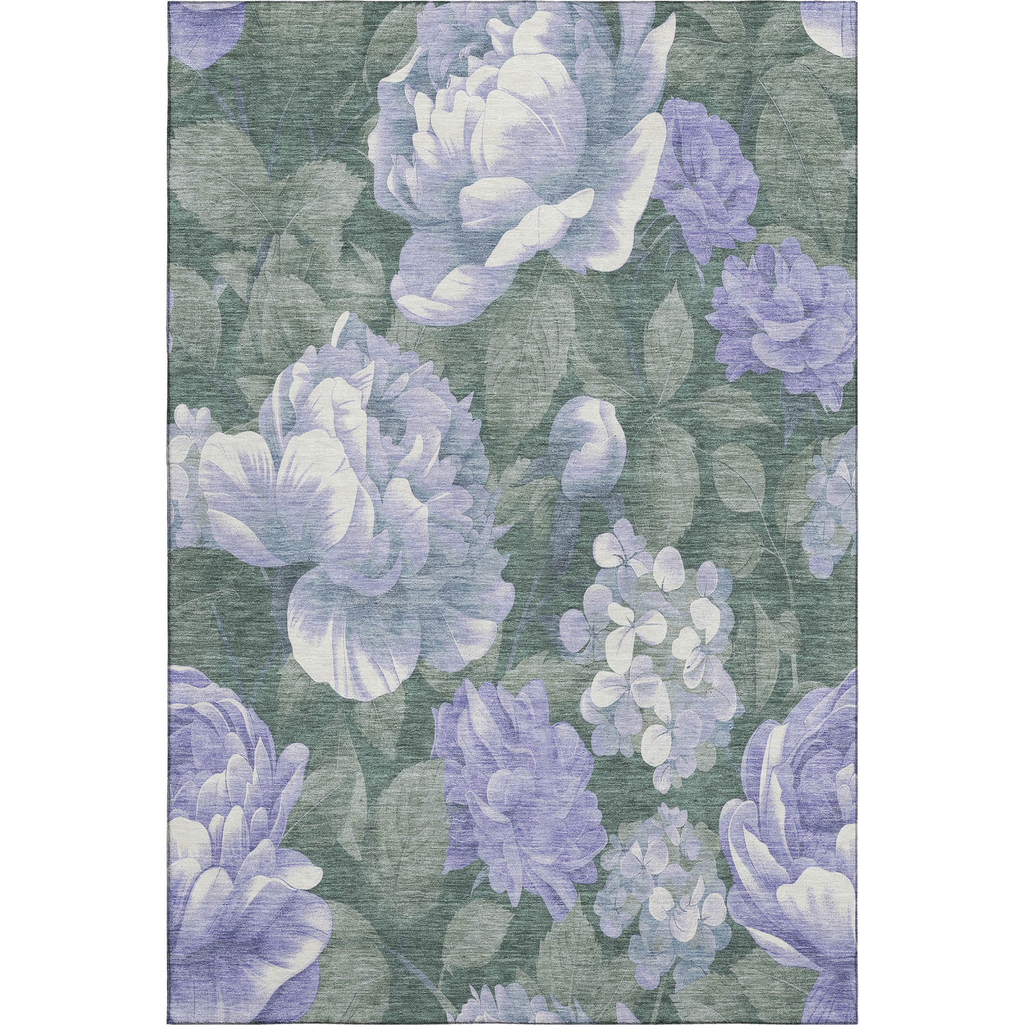 Oslo Machine Washable Transitional Lavender Purple Rug 2'6" x 3'10" #shape_Rectangle