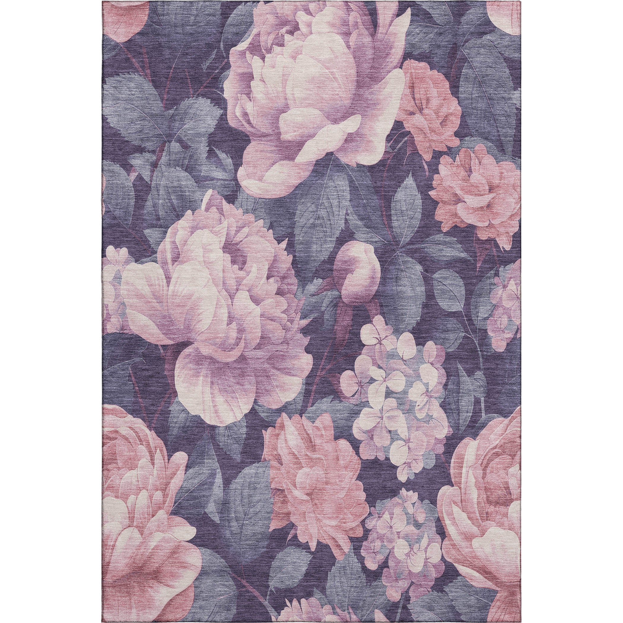 Oslo Machine Washable Transitional Pink Rug 2'6" x 3'10" #shape_Rectangle