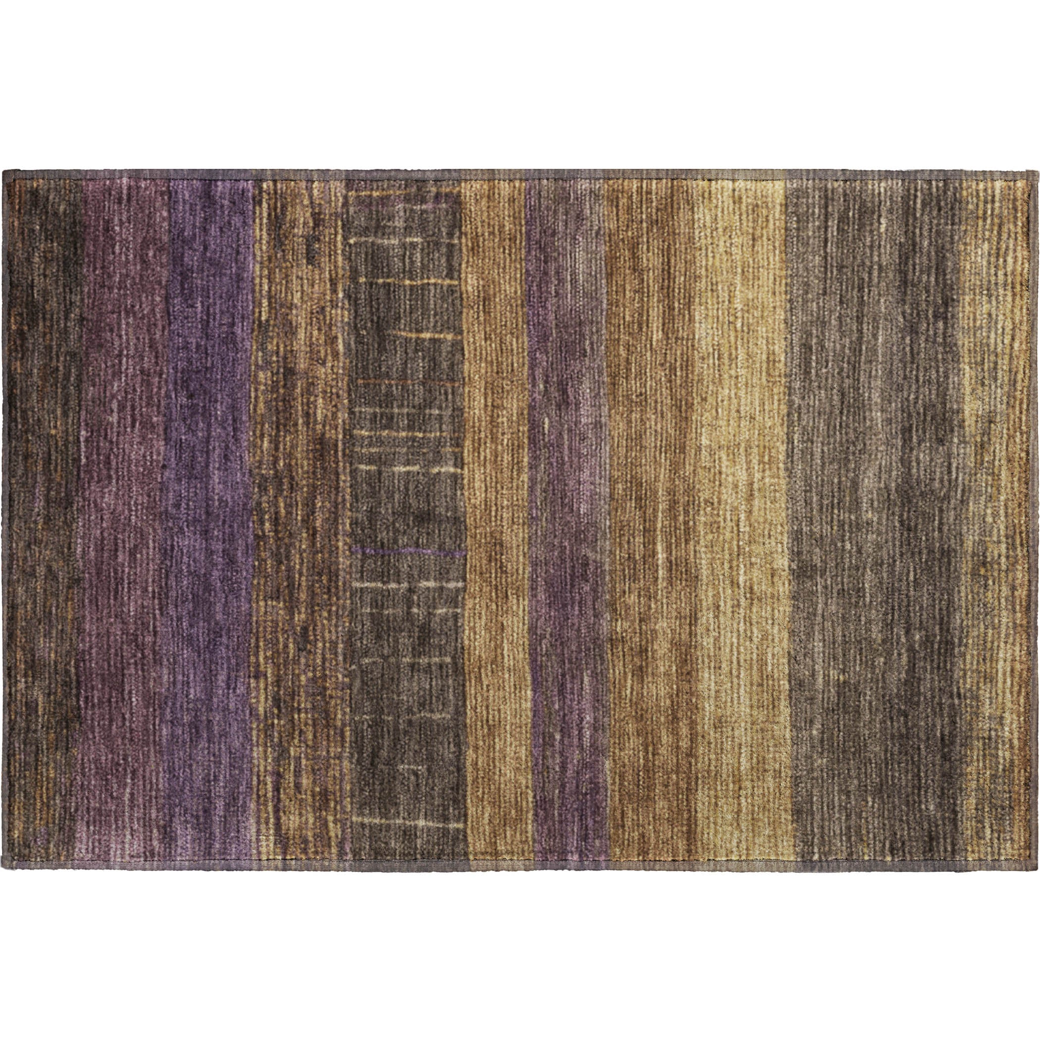 Baku Machine Washable Transitional Brown Rug 1'8" x 2'6" #shape_Rectangle