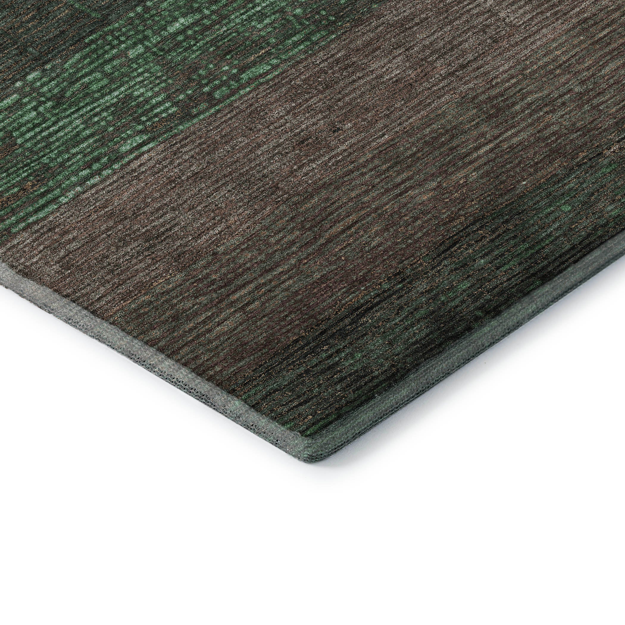 Baku Machine Washable Transitional Green Rug 1'8" x 2'6" #shape_Rectangle